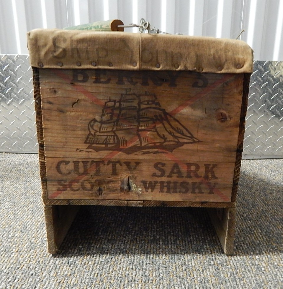 Antique Recycled Wood Ice Fishing Box/Seat