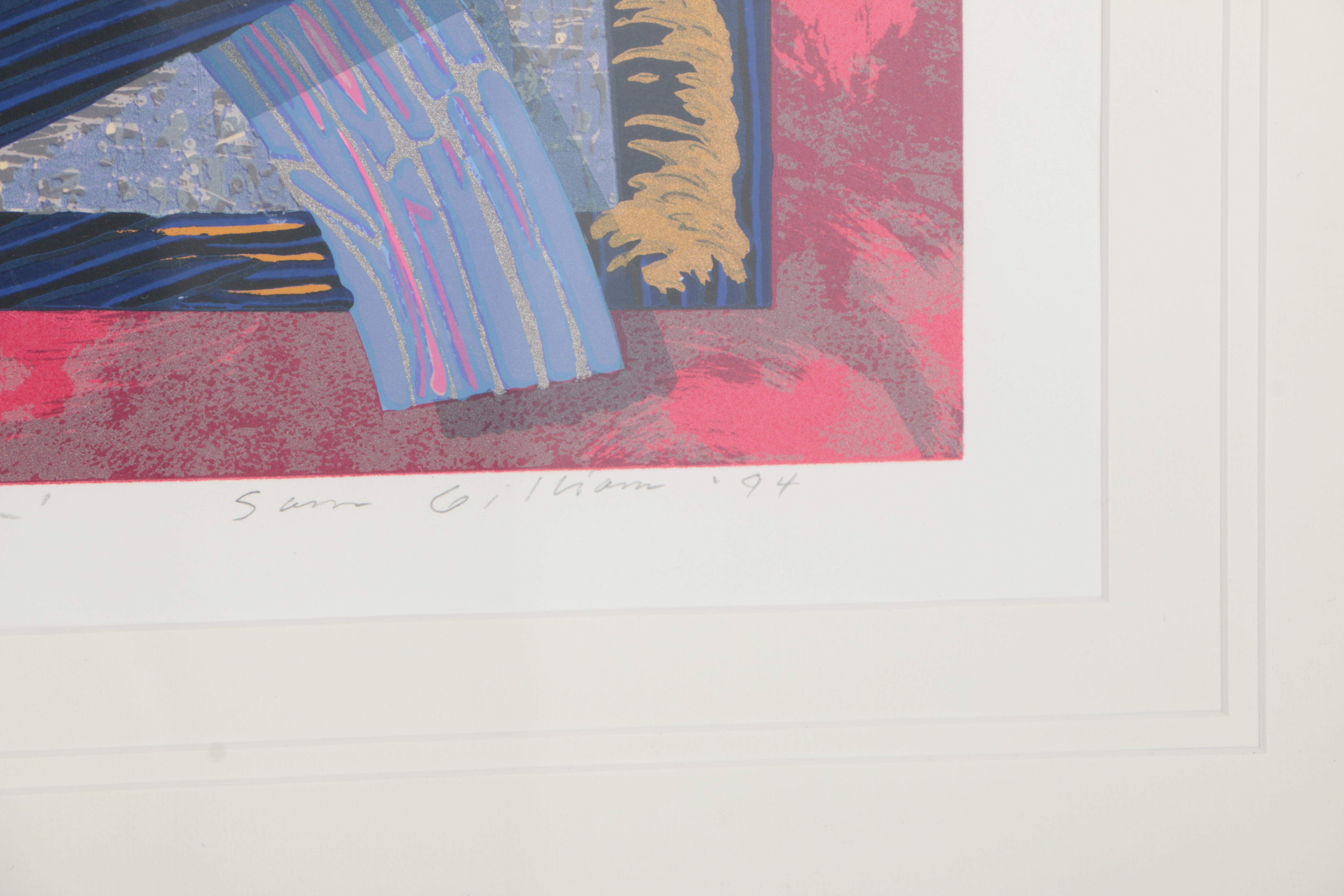 Sam Gilliam Limited Edition Serigraph "Prelude to New Columbia"