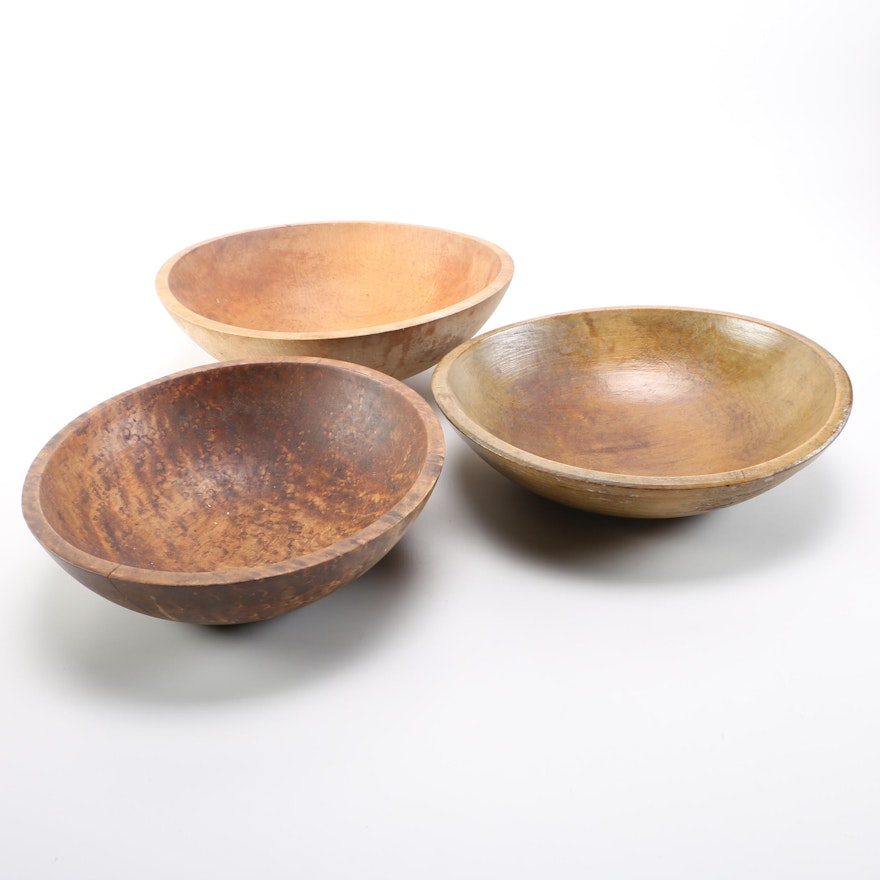 Carved Wooden Bowls