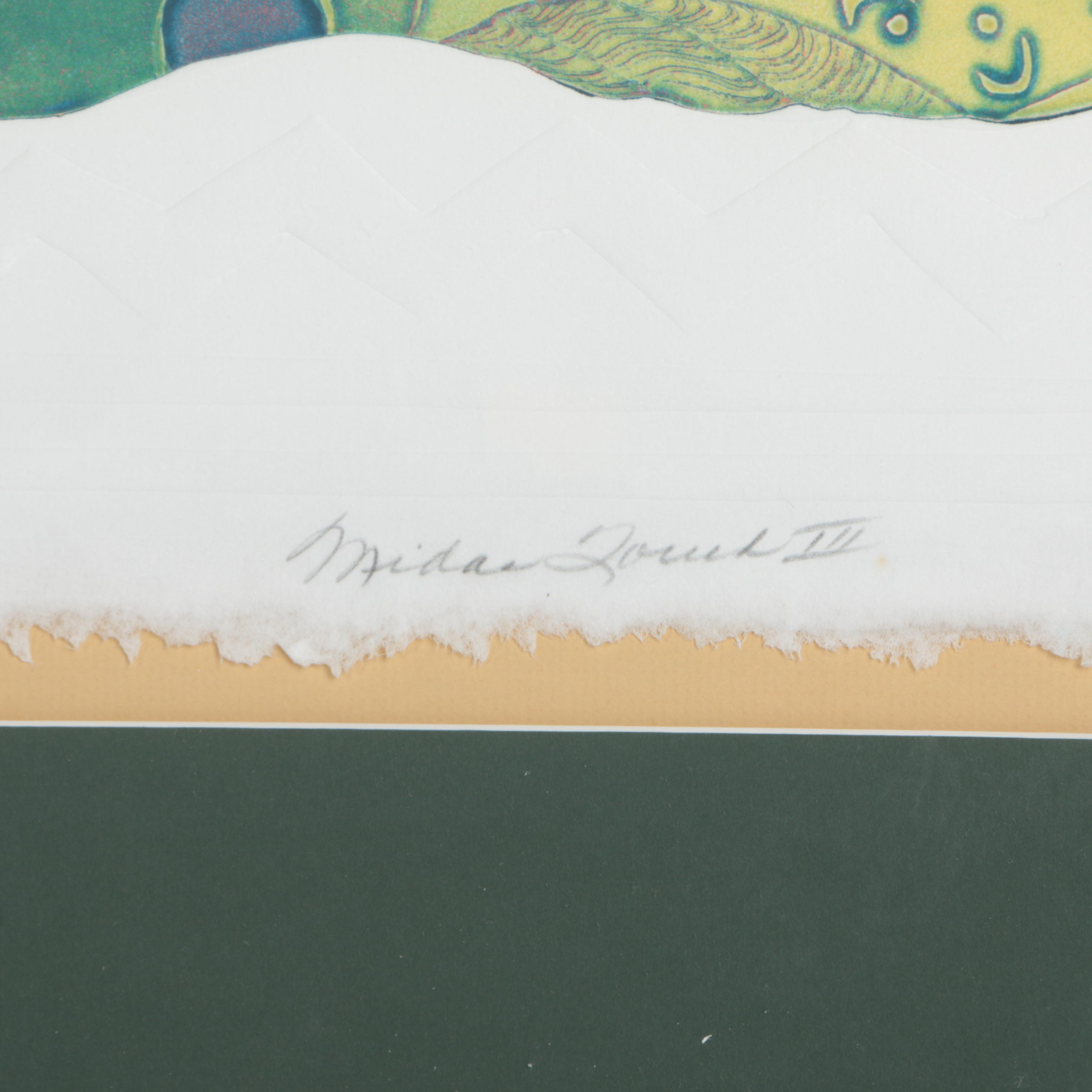 Jonna White Color Intaglio "Midas Touch III"