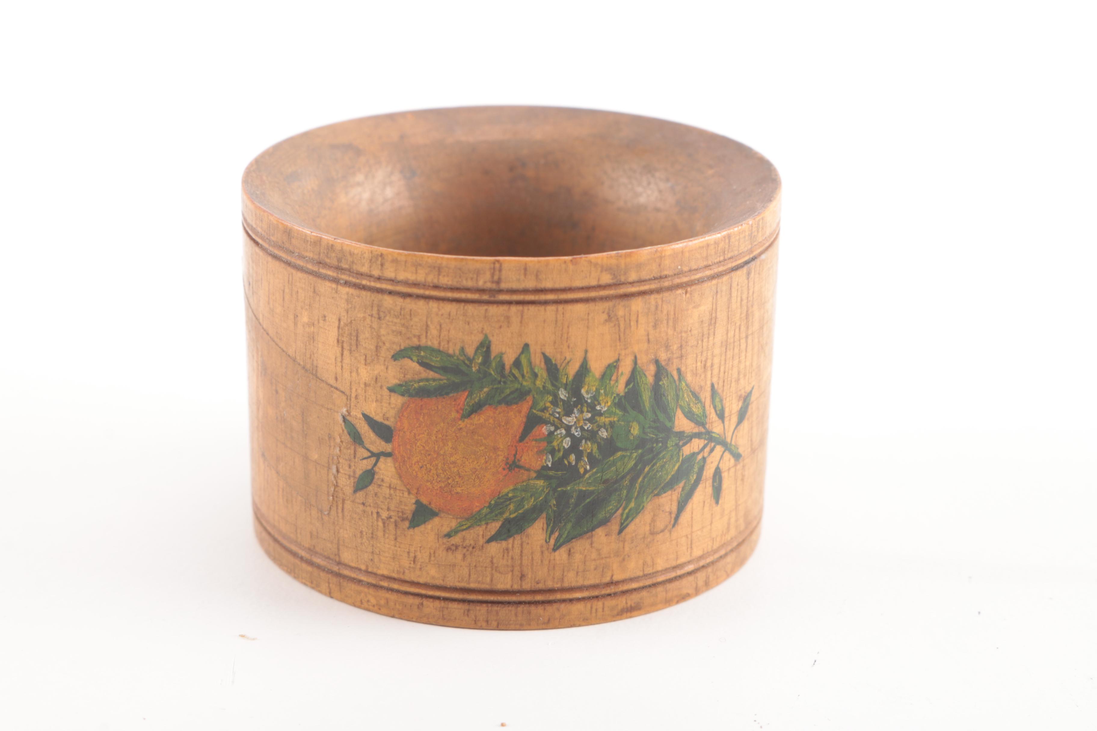 Antique Souvenir Wood Napkin Rings