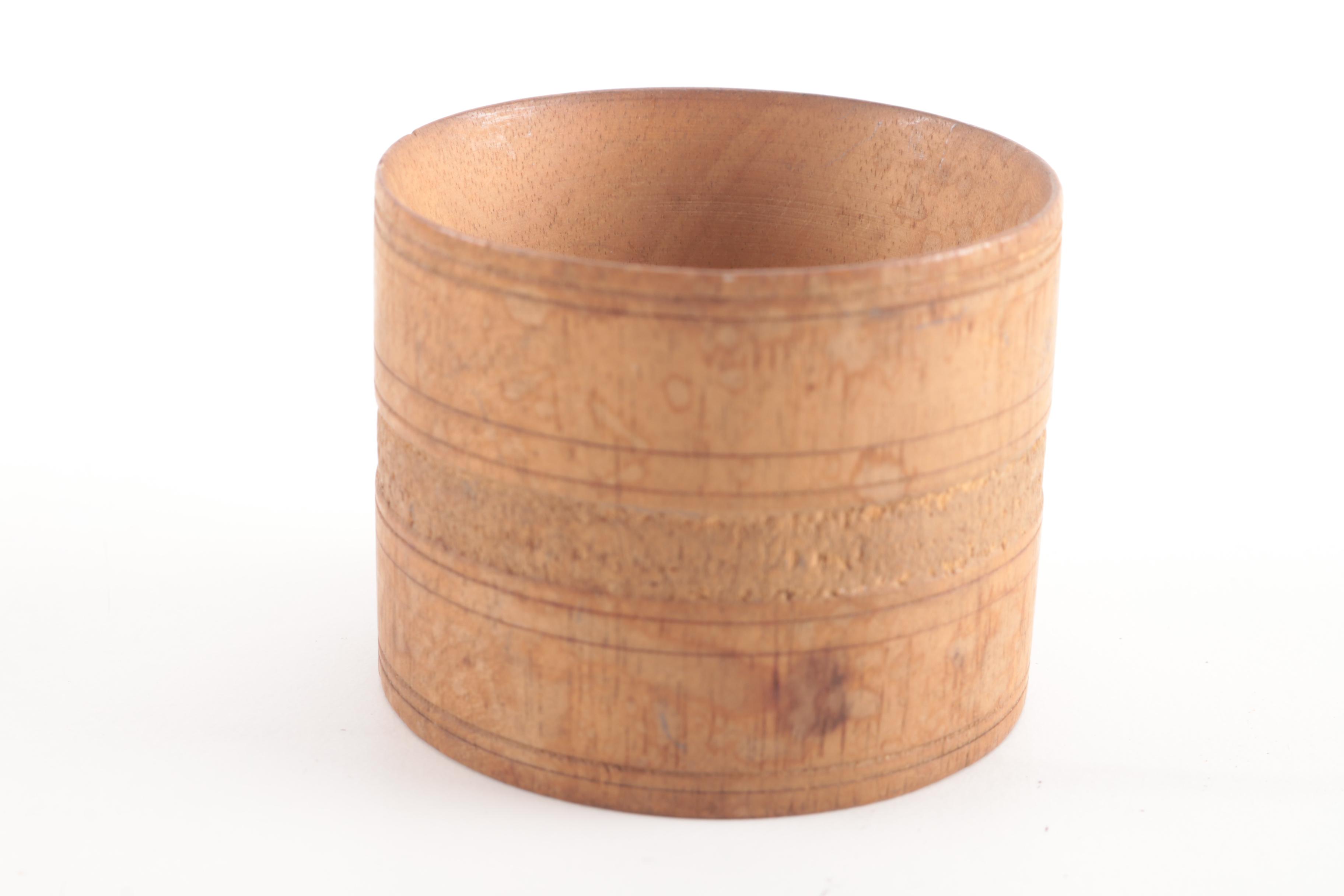 Antique Souvenir Wood Napkin Rings