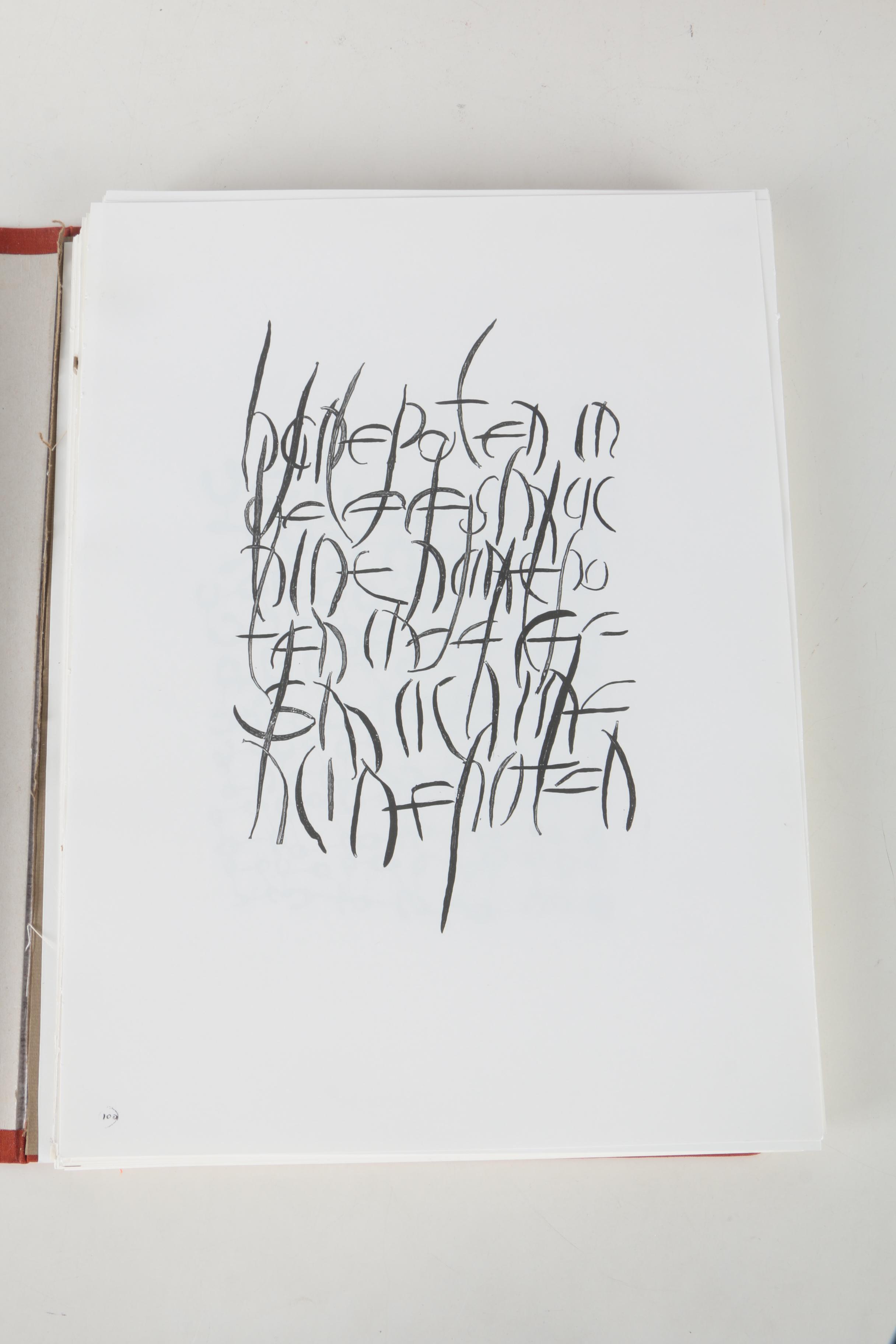 Marian Bijlenga Limited Edition Books "Written Weed", With Assortment of Printed Gallery Materials