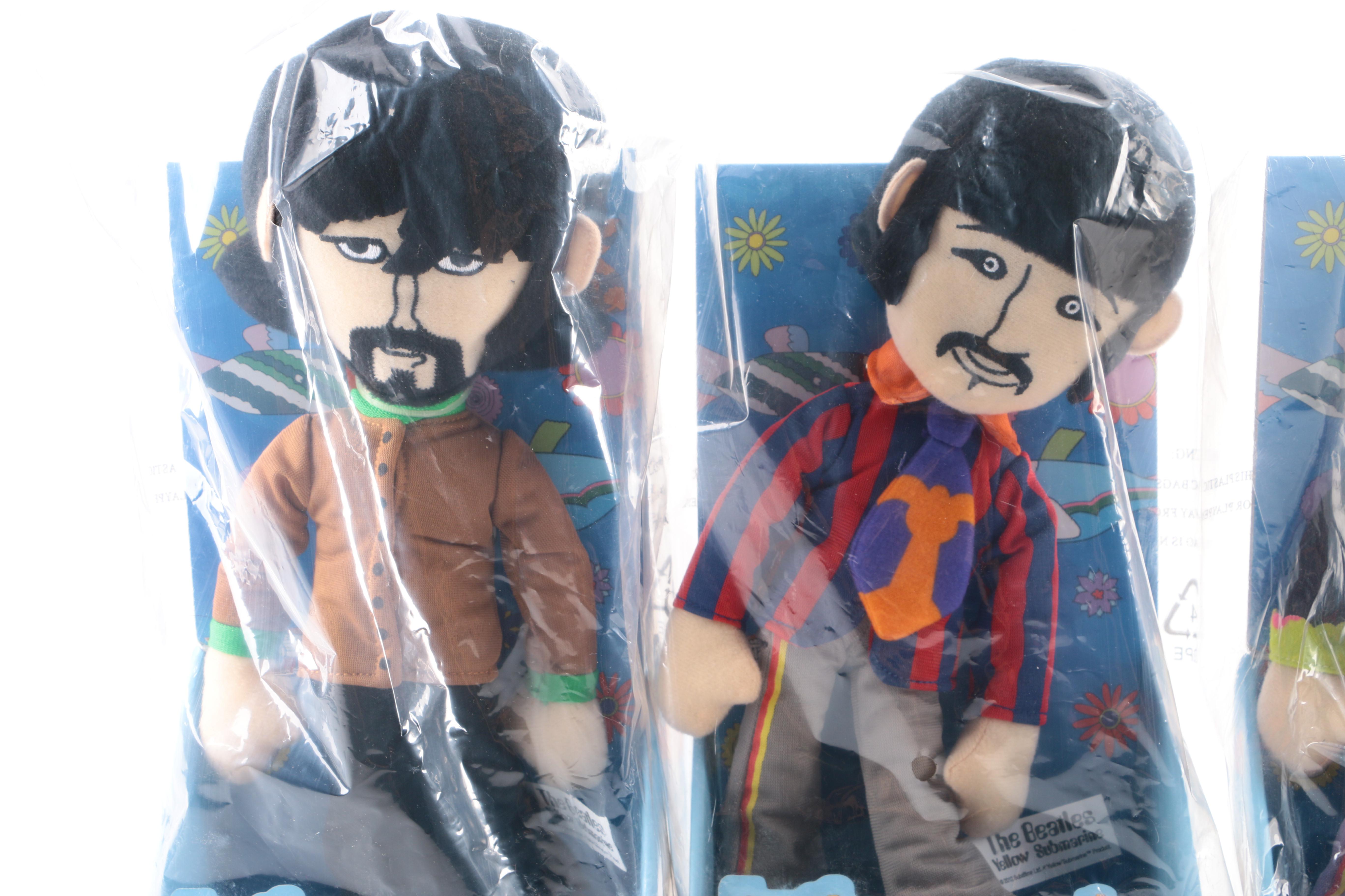 Beatles Yellow Submarine Plush Doll Set