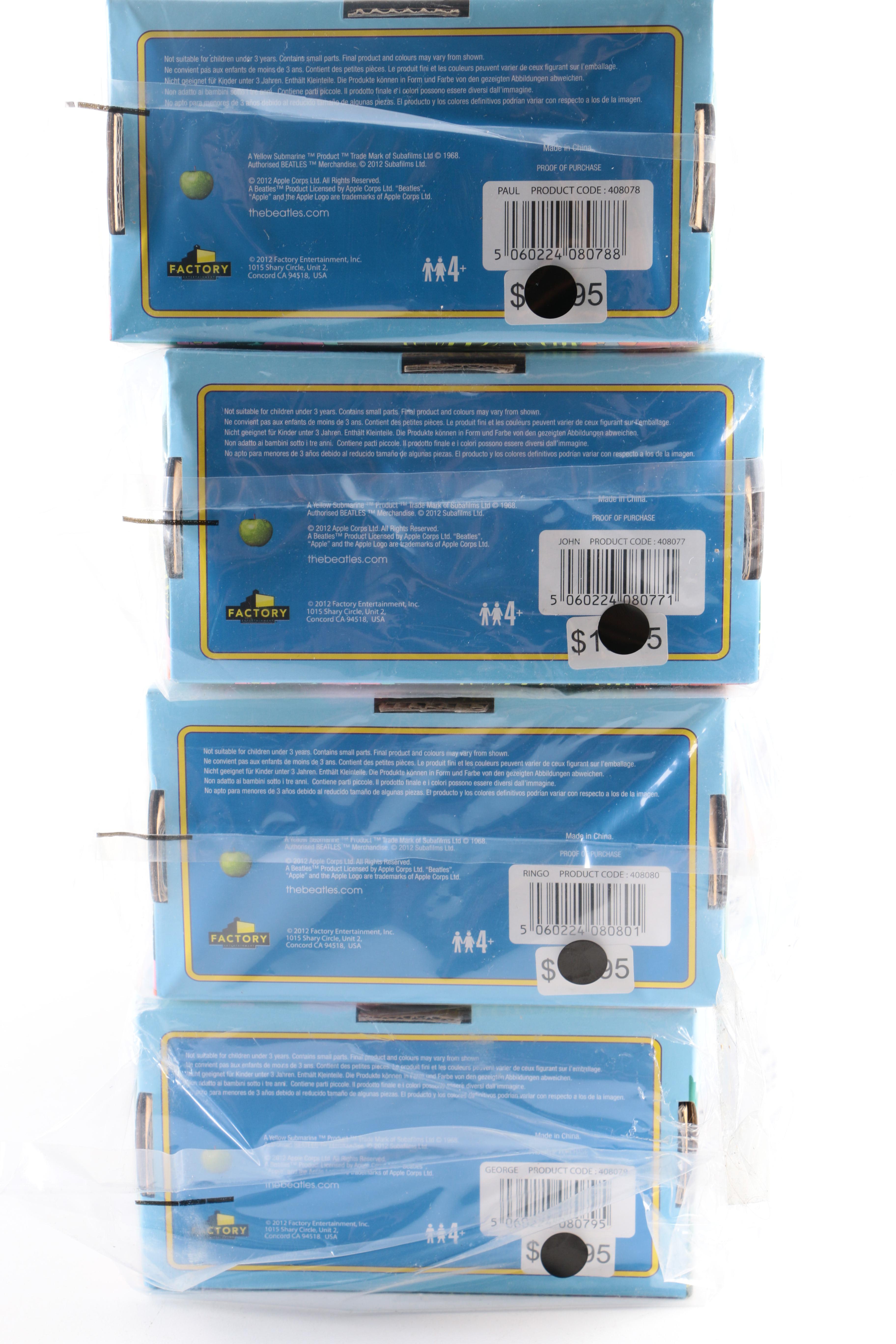 Beatles Yellow Submarine Plush Doll Set