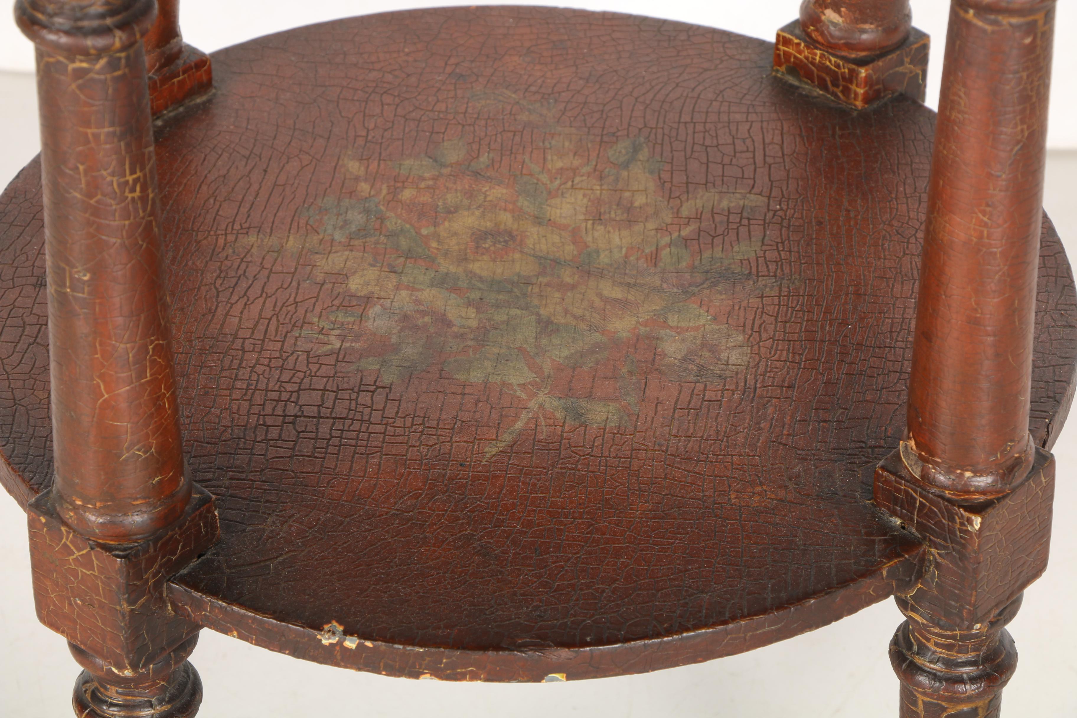 Vintage Louis XVI Style Side Table With Limestone Top