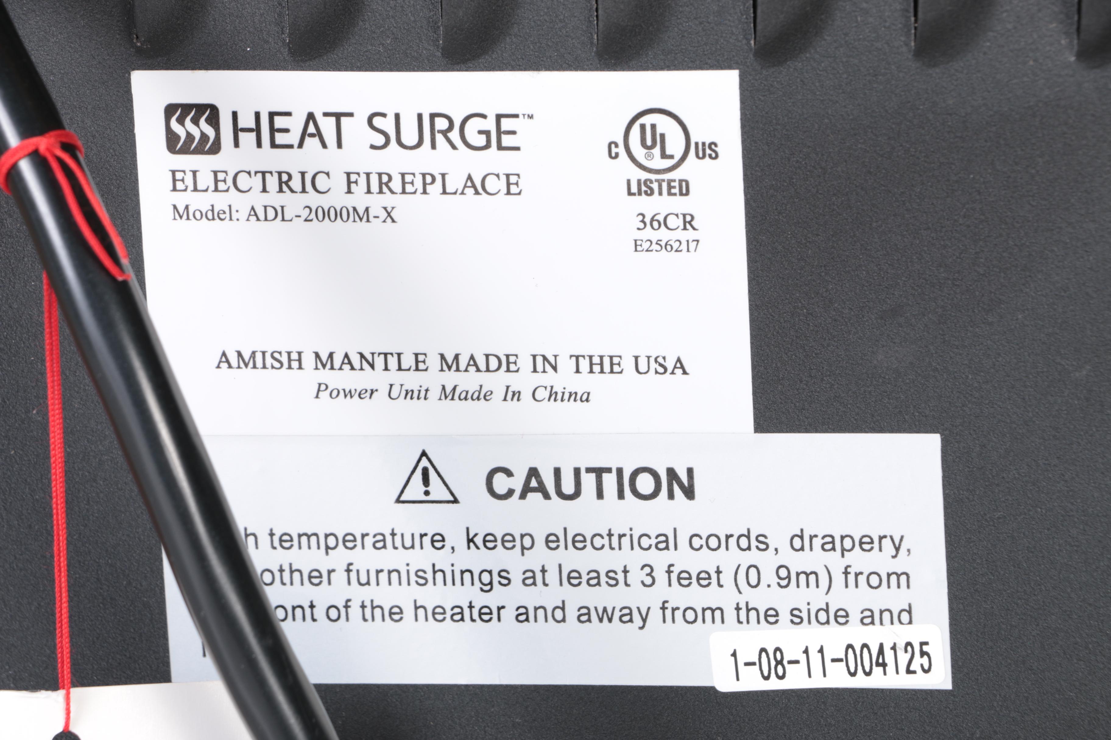 Heat Surge Electric Fireplace