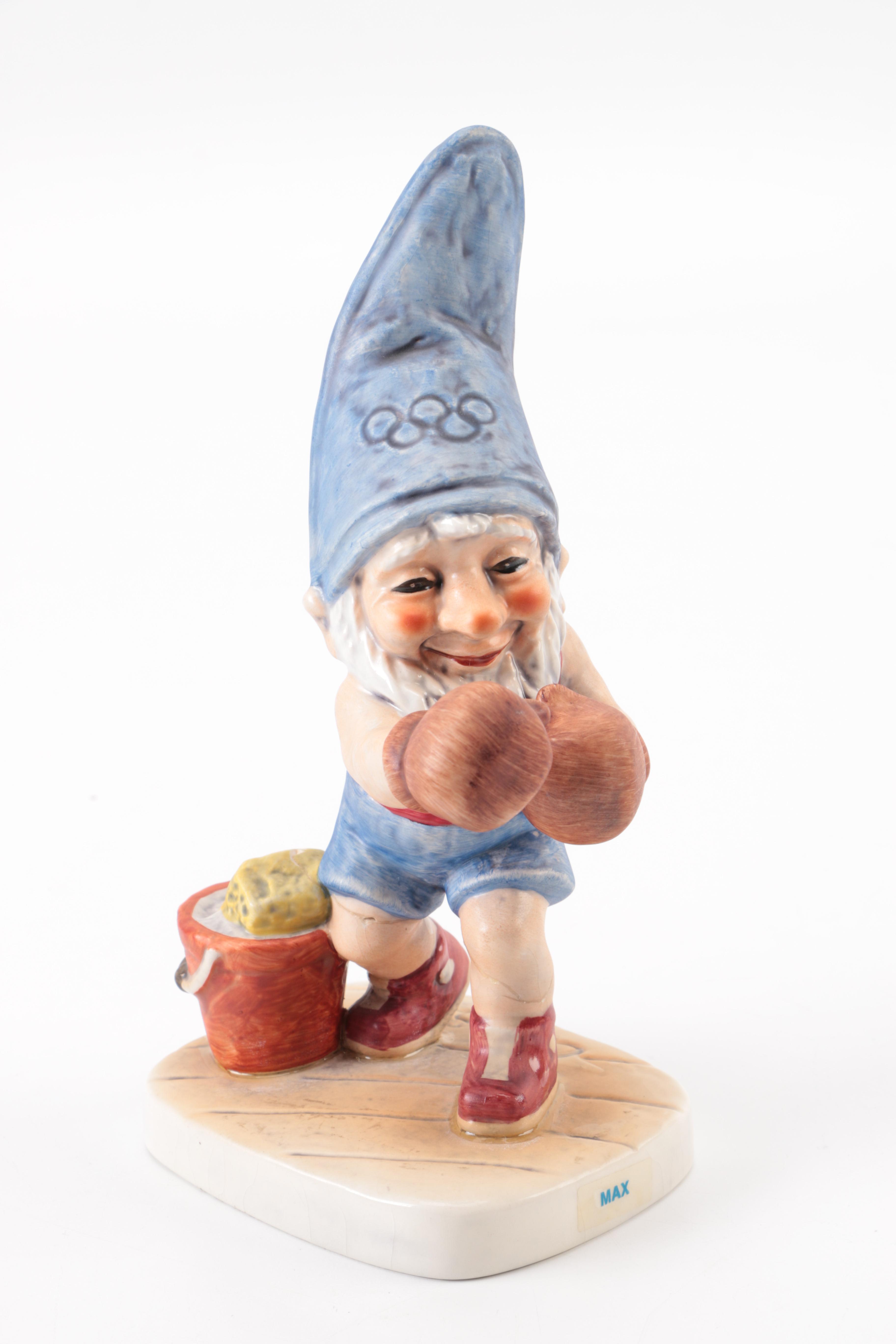 Goebel Go-Boy Gnome "Fritz", "Max" and Hummel "Eventide" Porcelain Figurines