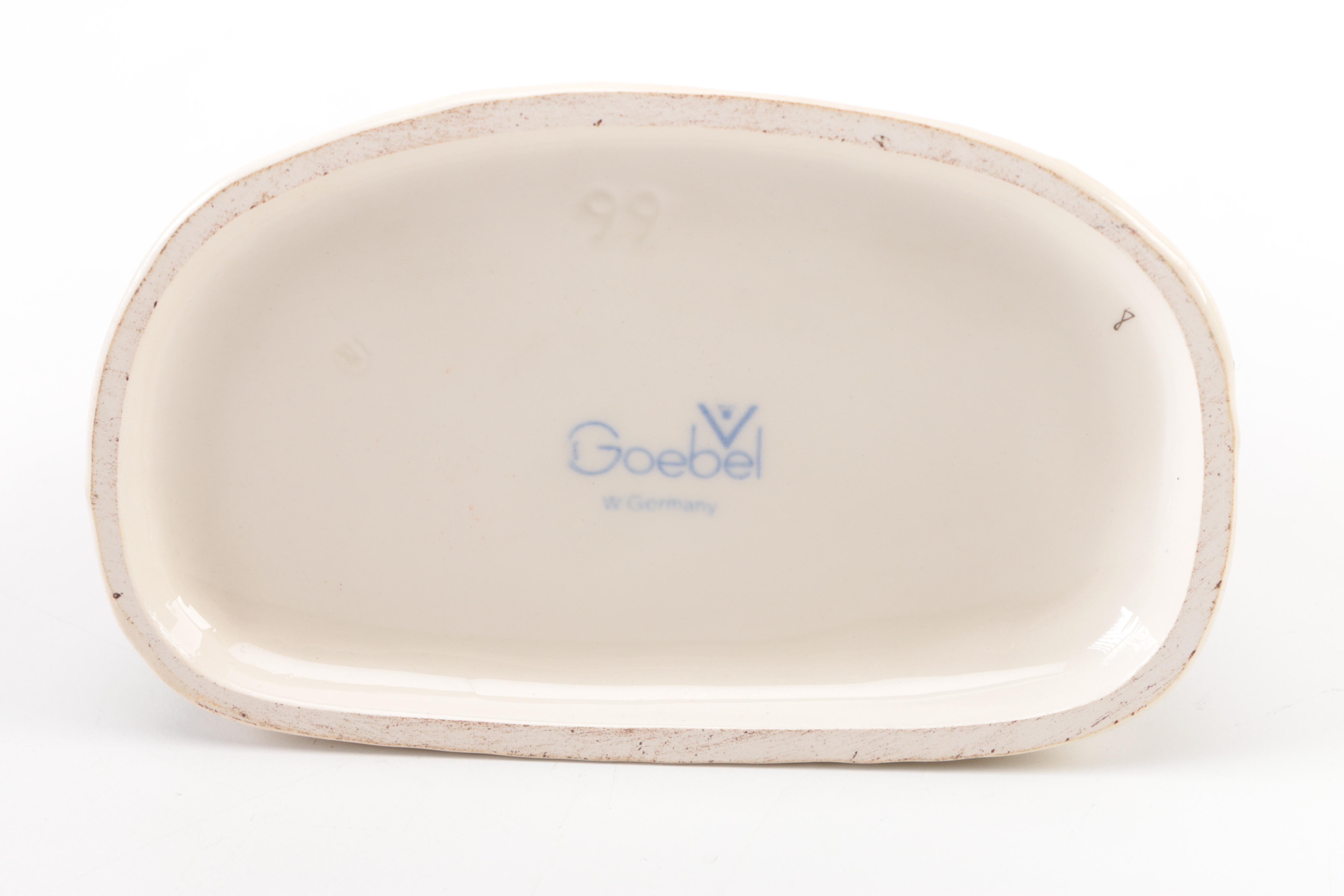 Goebel Go-Boy Gnome "Fritz", "Max" and Hummel "Eventide" Porcelain Figurines