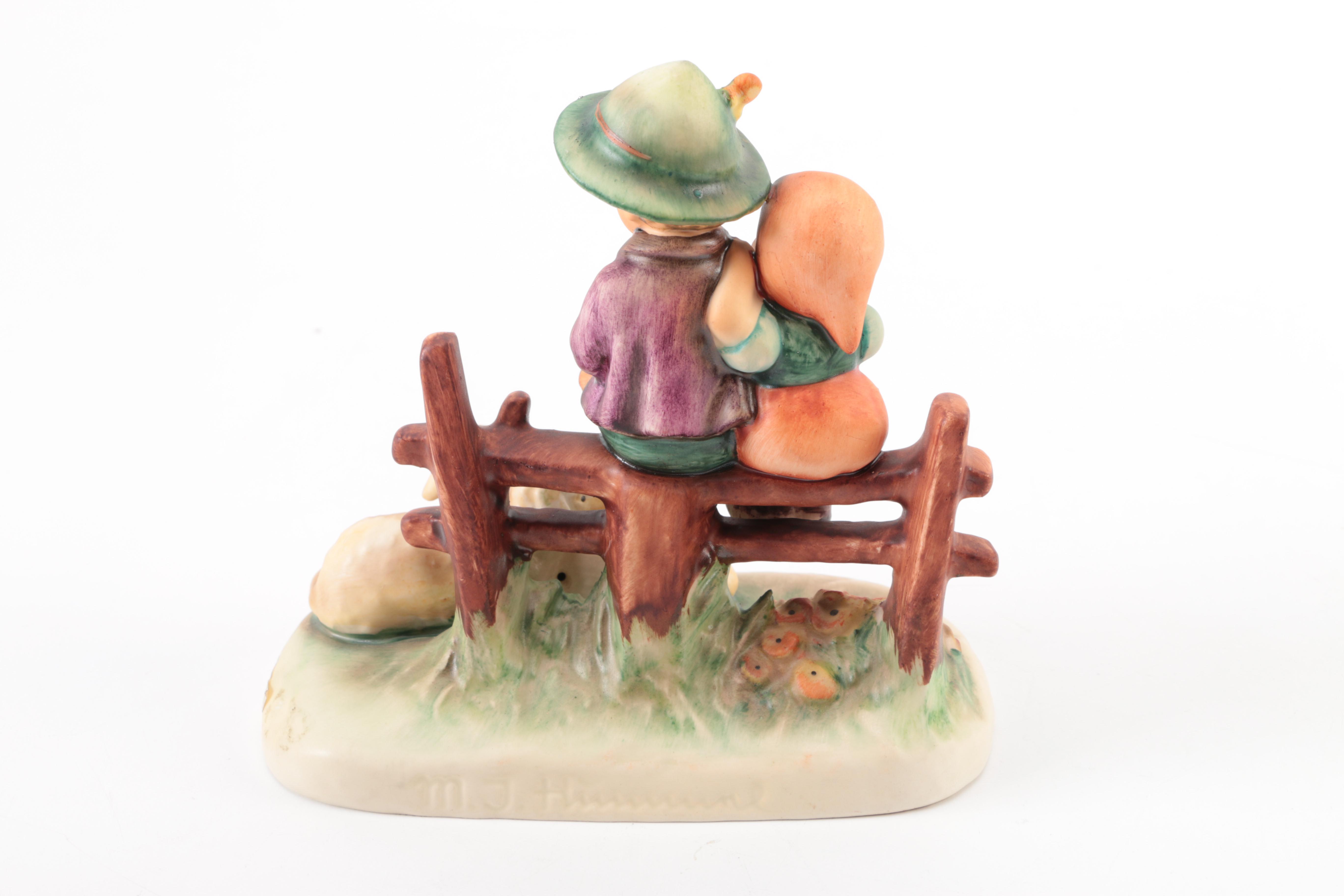 Goebel Go-Boy Gnome "Fritz", "Max" and Hummel "Eventide" Porcelain Figurines