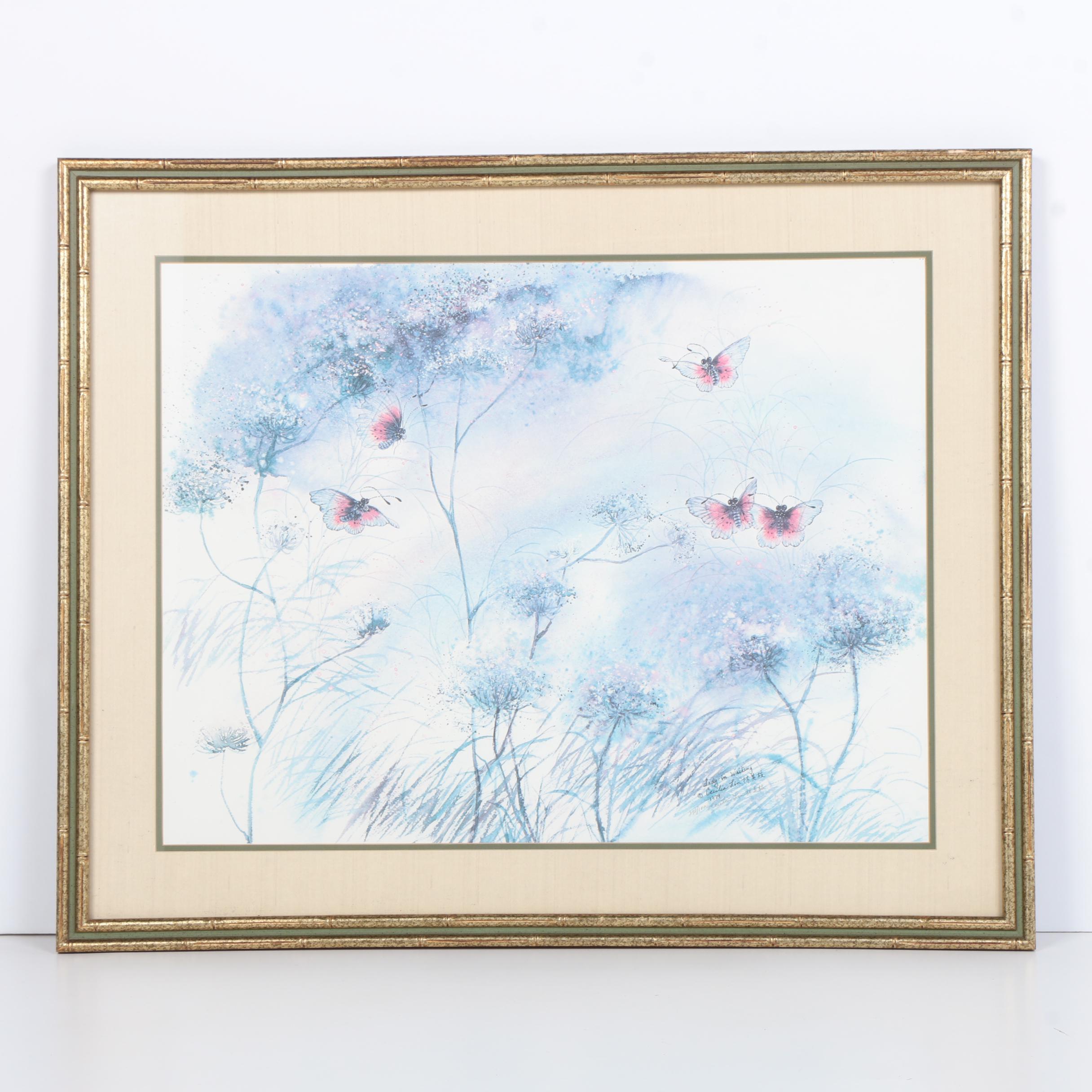 Cecilia Lin Limited Edition Offset Lithograph "Lady in Waiting"