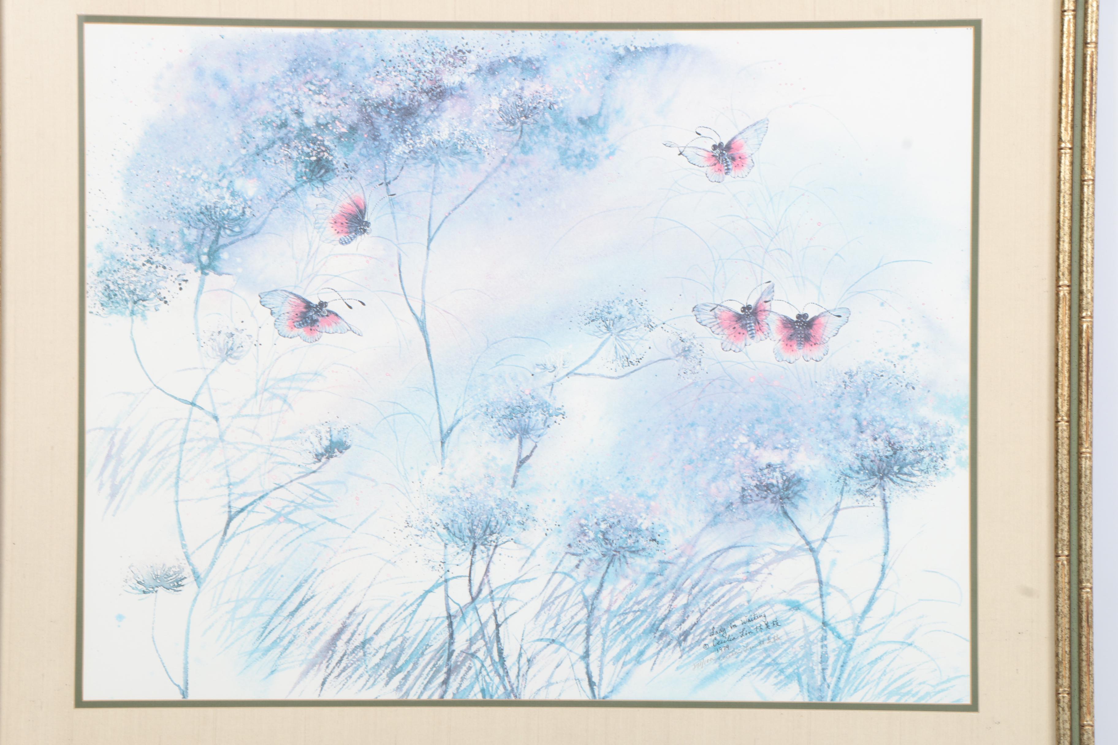 Cecilia Lin Limited Edition Offset Lithograph "Lady in Waiting"