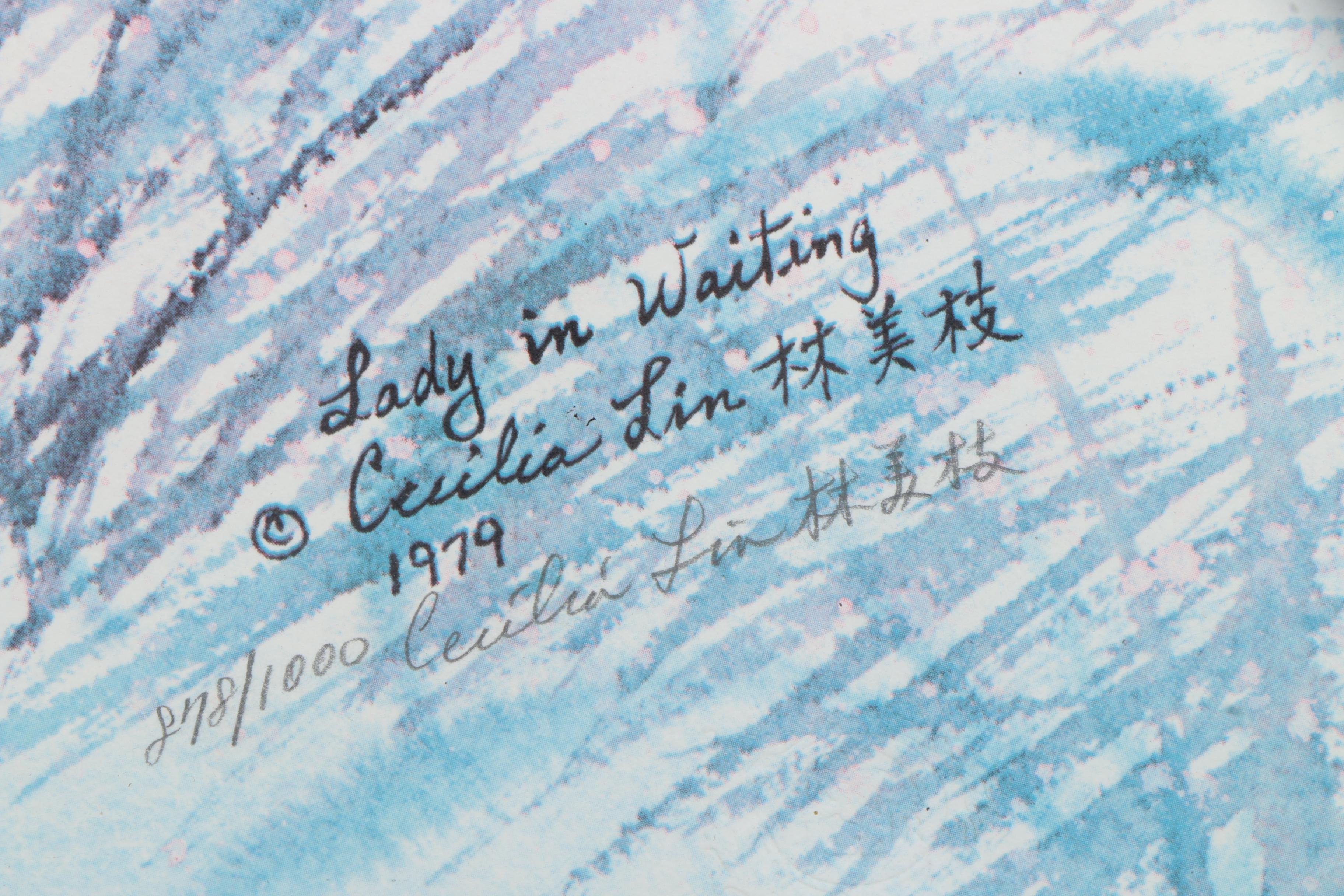 Cecilia Lin Limited Edition Offset Lithograph "Lady in Waiting"