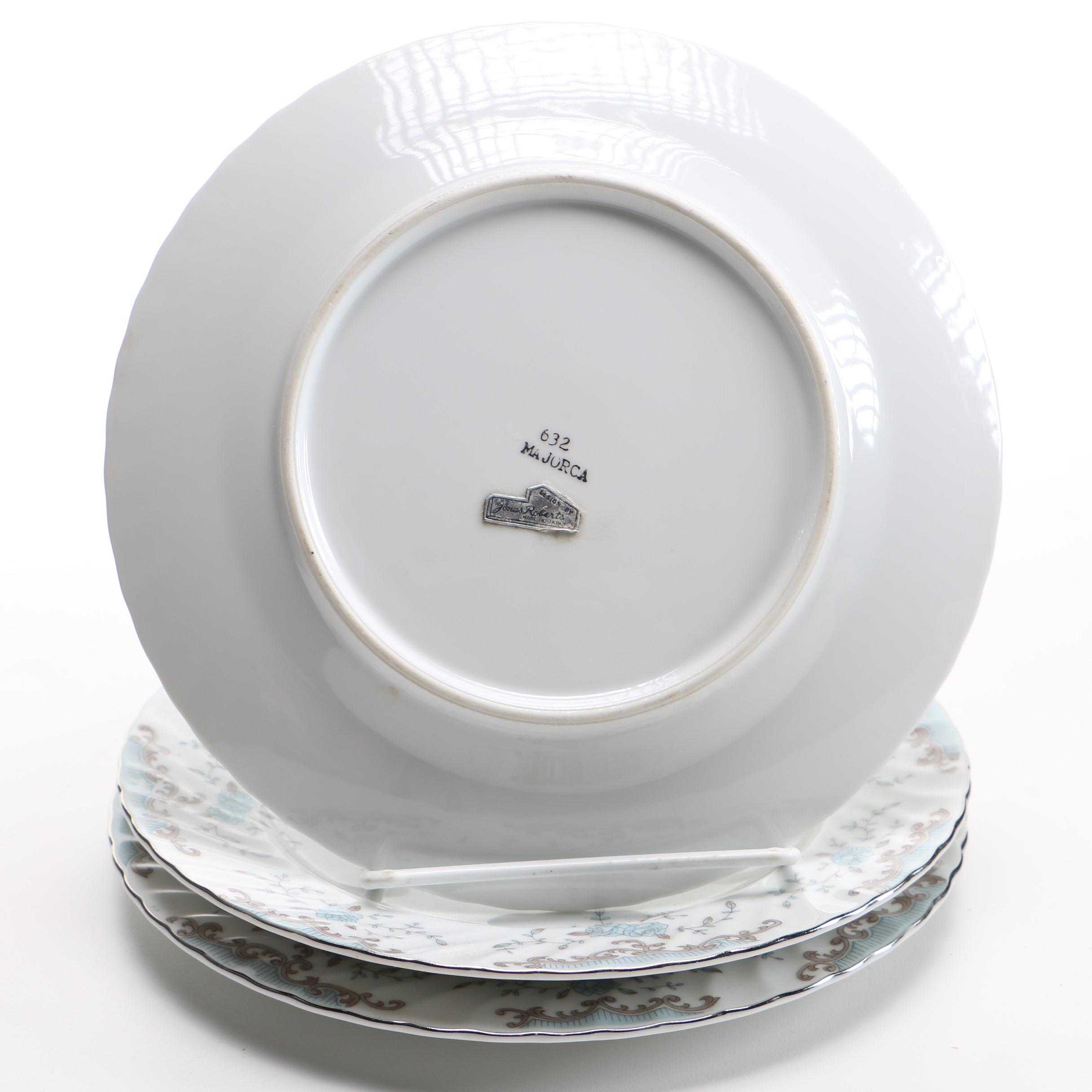 Set of Vintage Jonas Roberts Dinnerware in "Majorca" Pattern