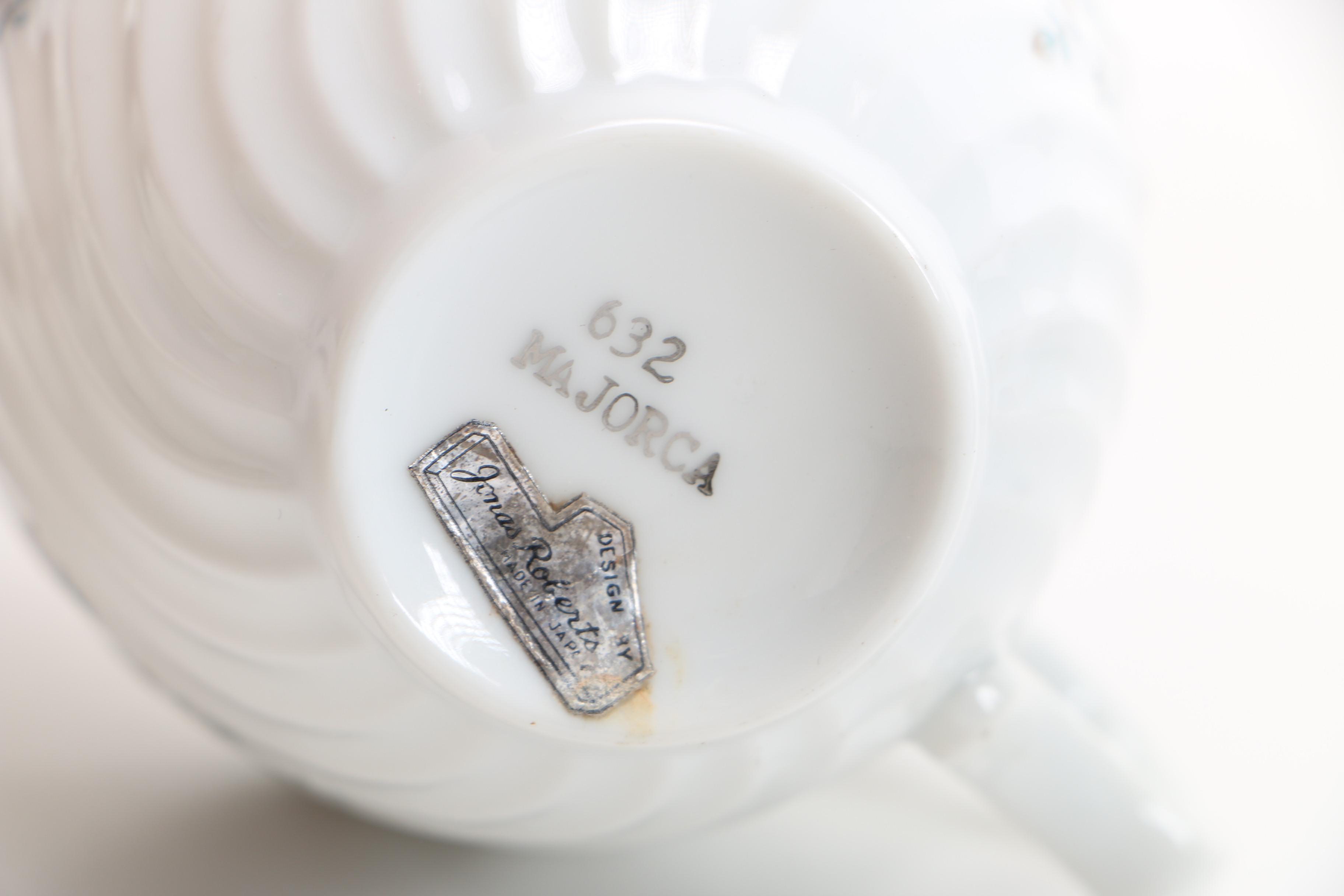 Set of Vintage Jonas Roberts Dinnerware in "Majorca" Pattern