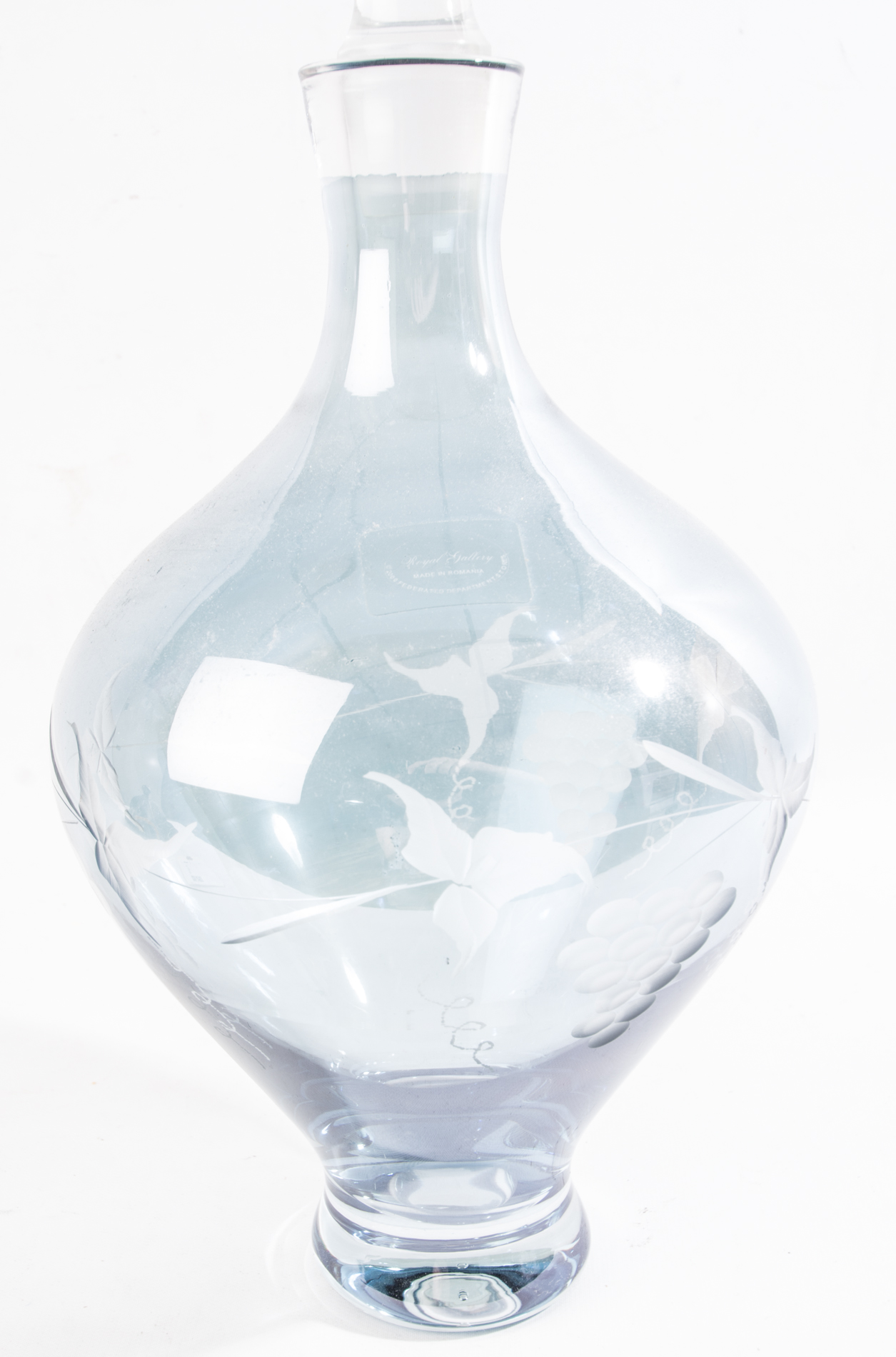 Royal Gallery Glass Etched Decanter