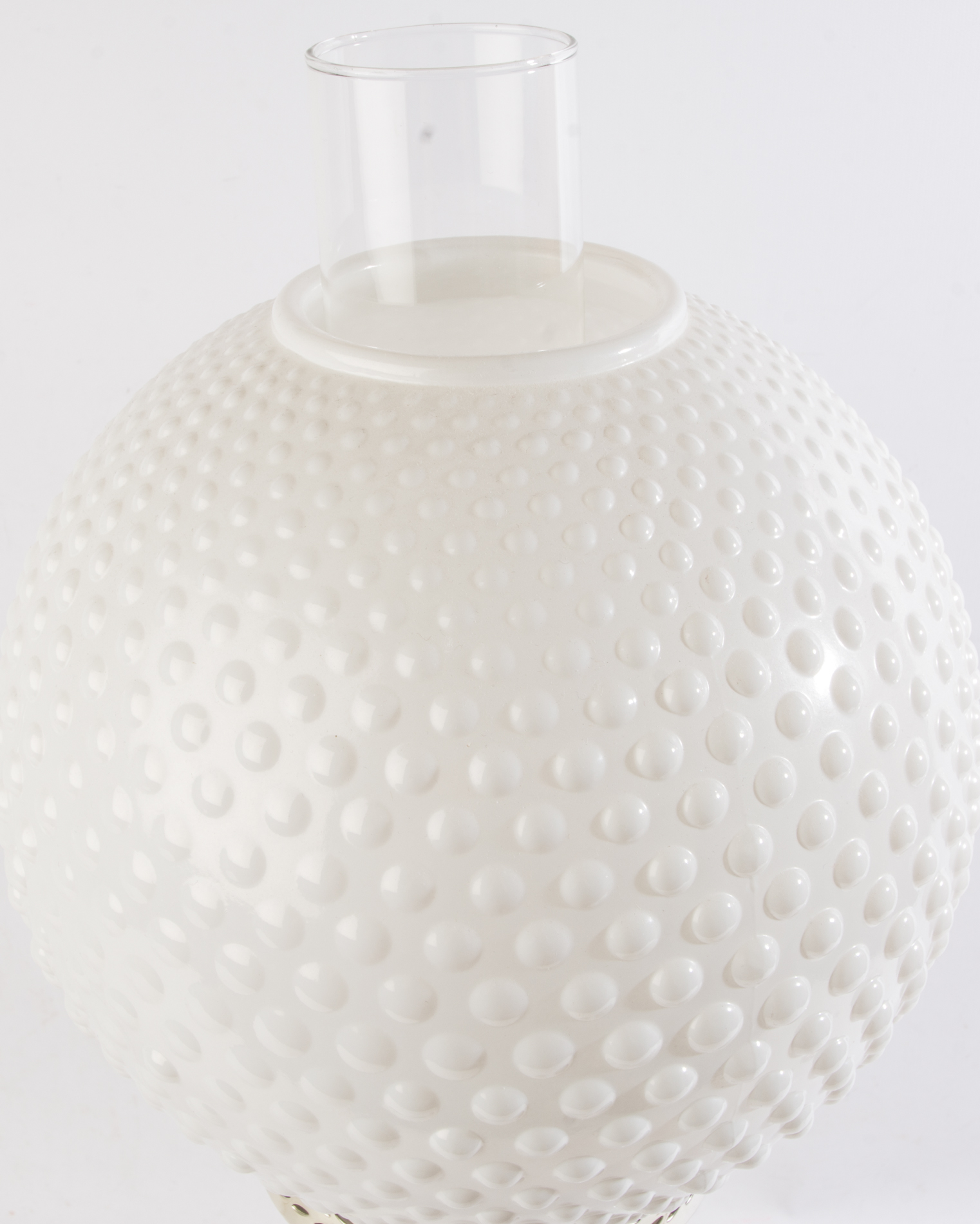 Vintage Milk Glass Hobnail Parlor Lamp