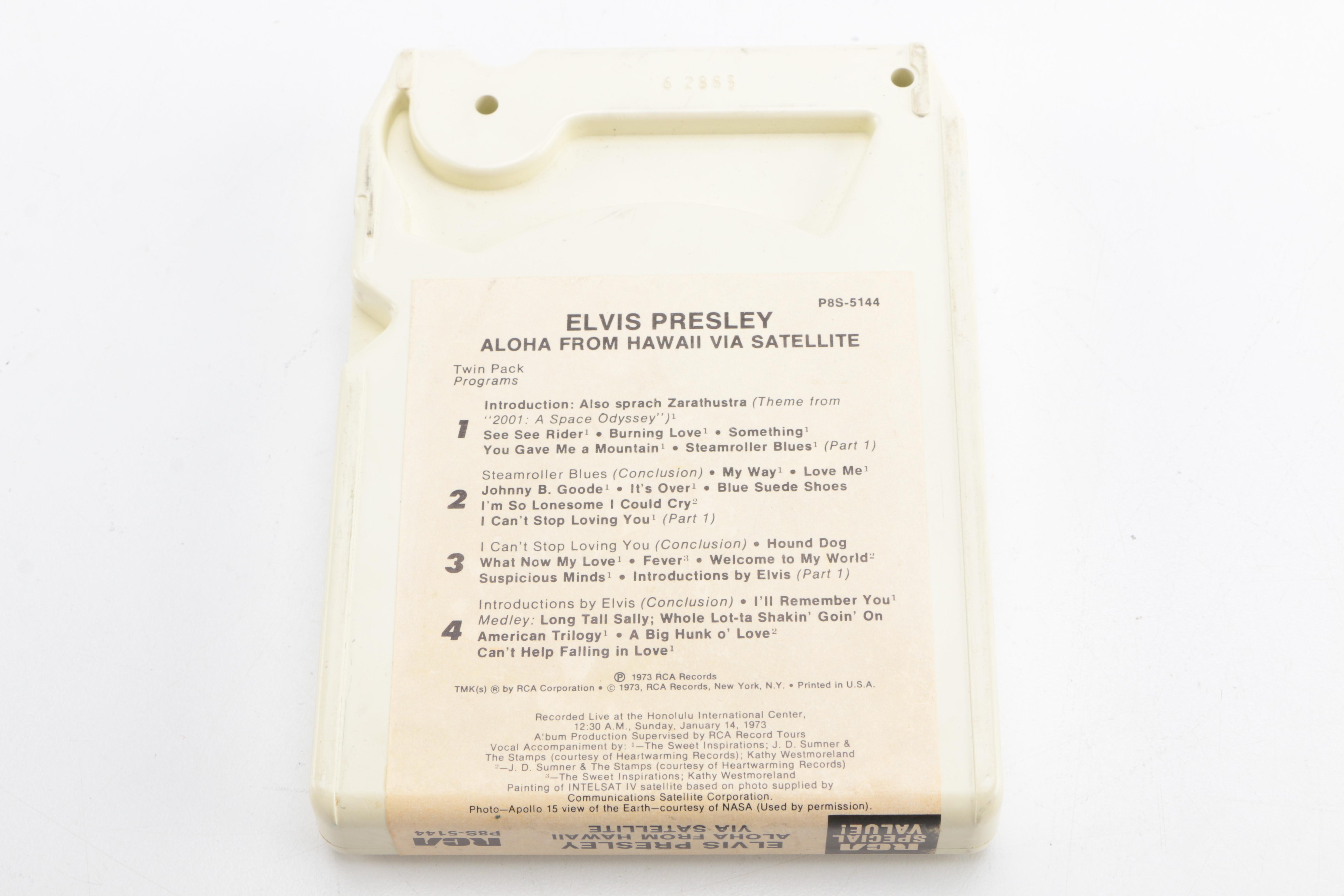 Elvis "Aloha From Hawaii Via Satellite" 8-Track Tape