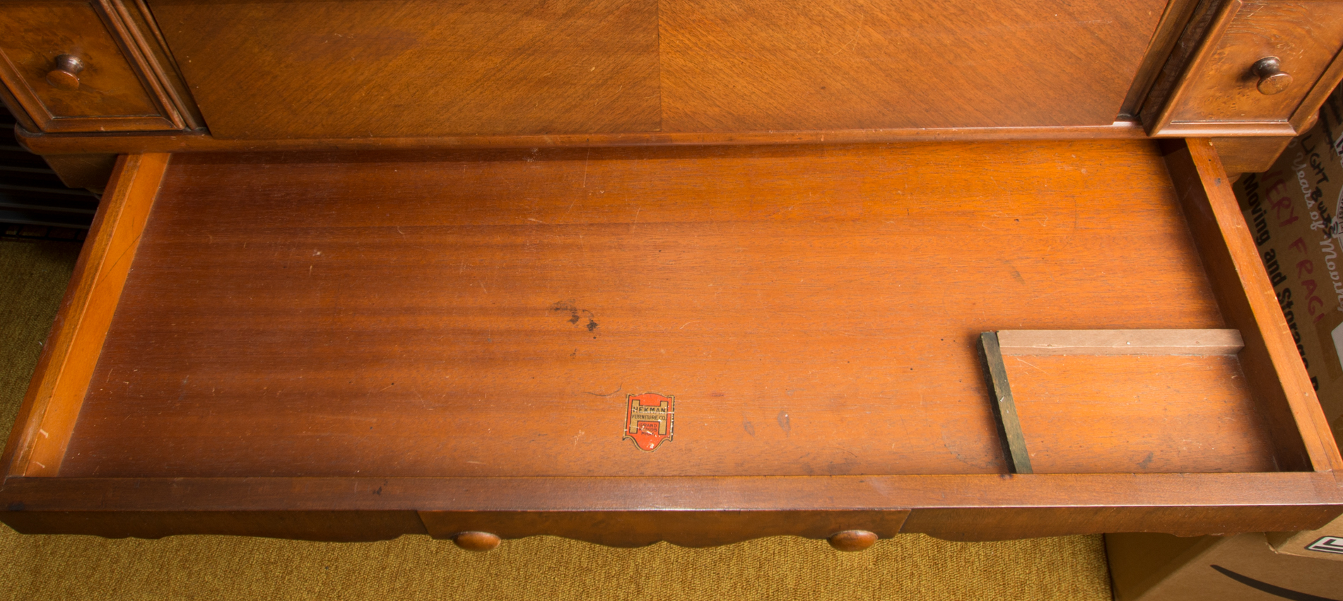 Vintage Spinet Style Writing Desk by Hekman