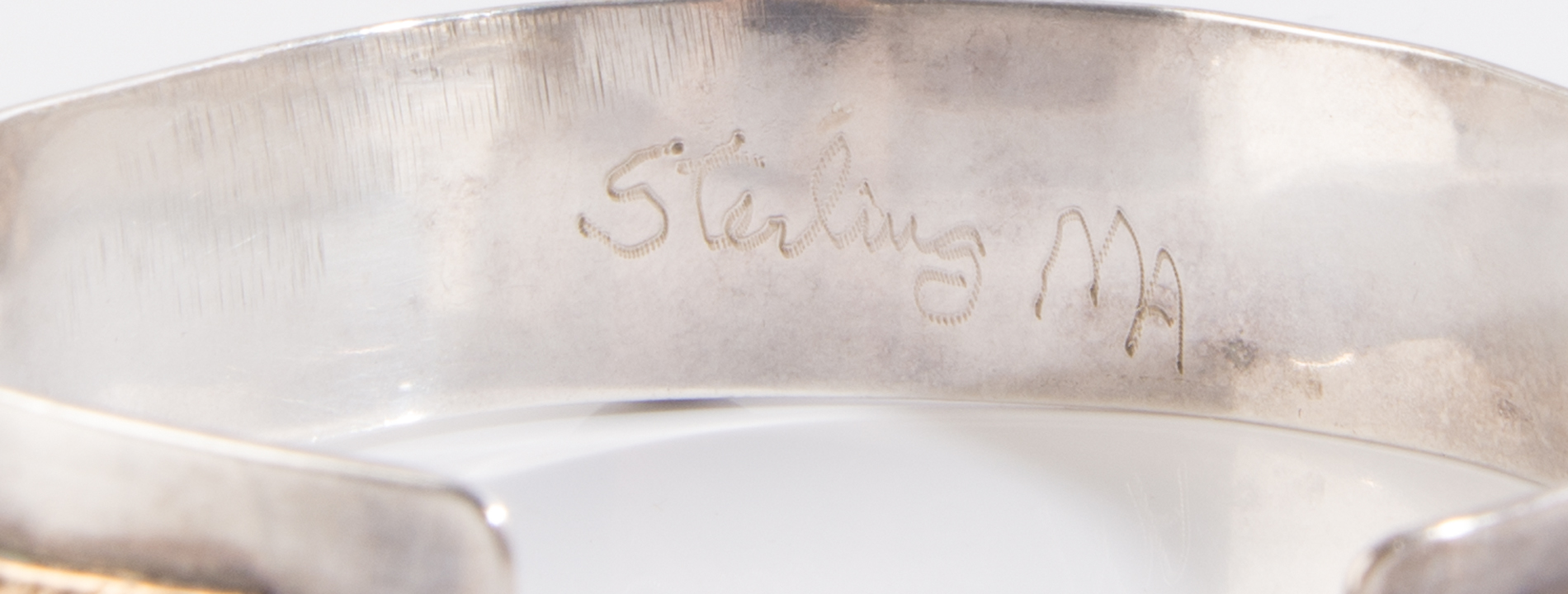 Sterling Silver Onyx and Lapis Lazuli Handcrafted Cuff Bracelet