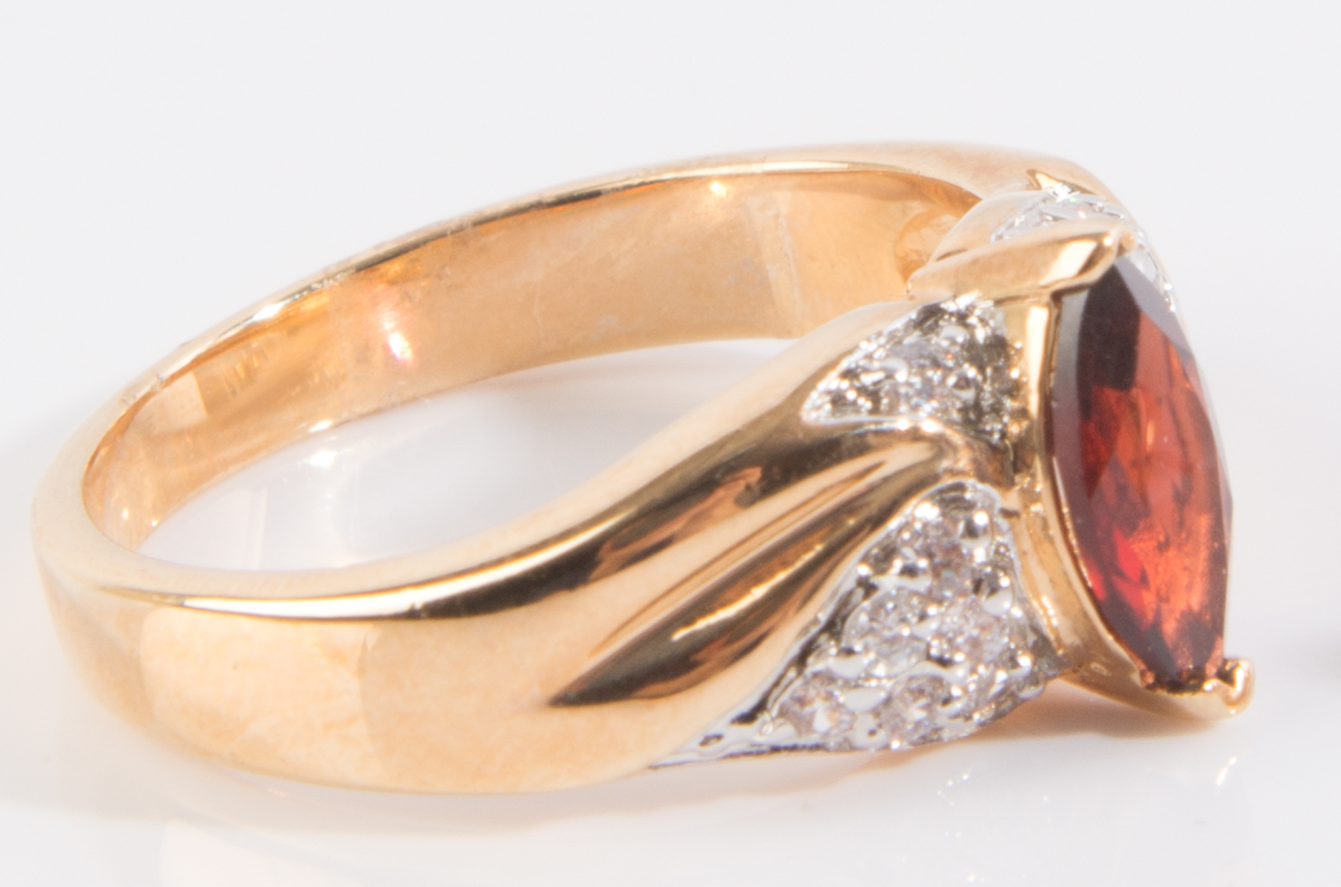 Gold Filled Simulated Stone Demi Parure