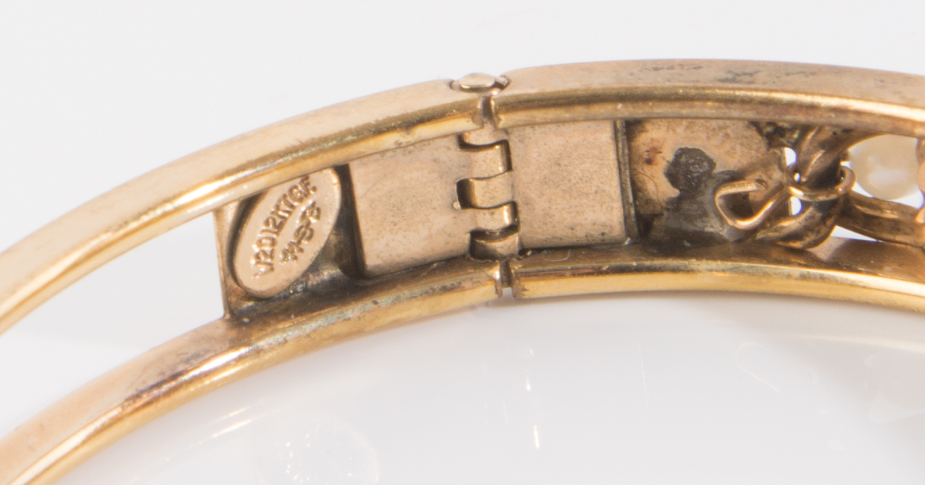 12K Gold Filled Bracelets with Simulated Pearls