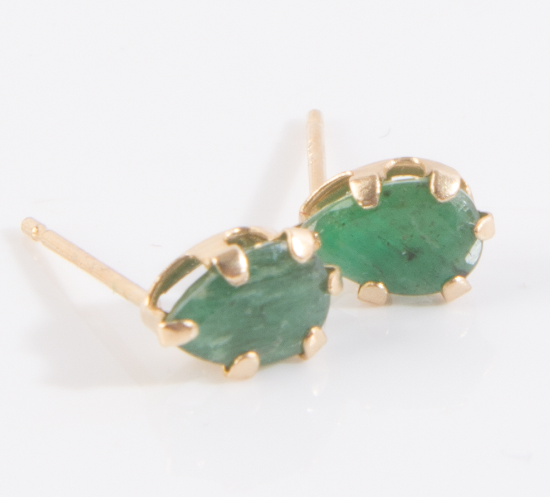 14K Yellow Gold, Gold Filled and Electroplate 1.65 CTW Emerald Demi Parure