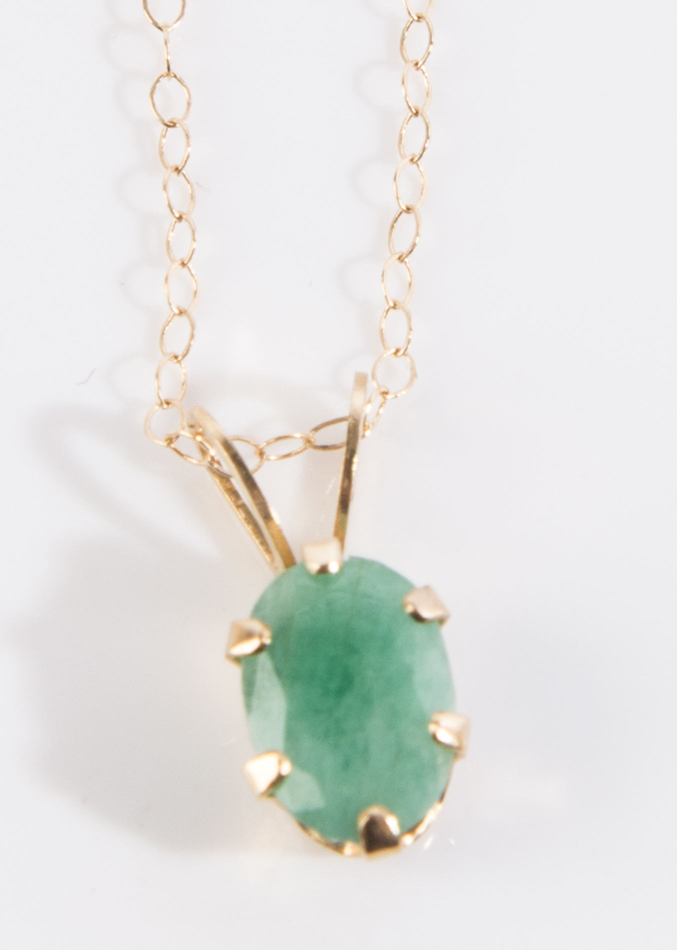 14K Yellow Gold, Gold Filled and Electroplate 1.65 CTW Emerald Demi Parure