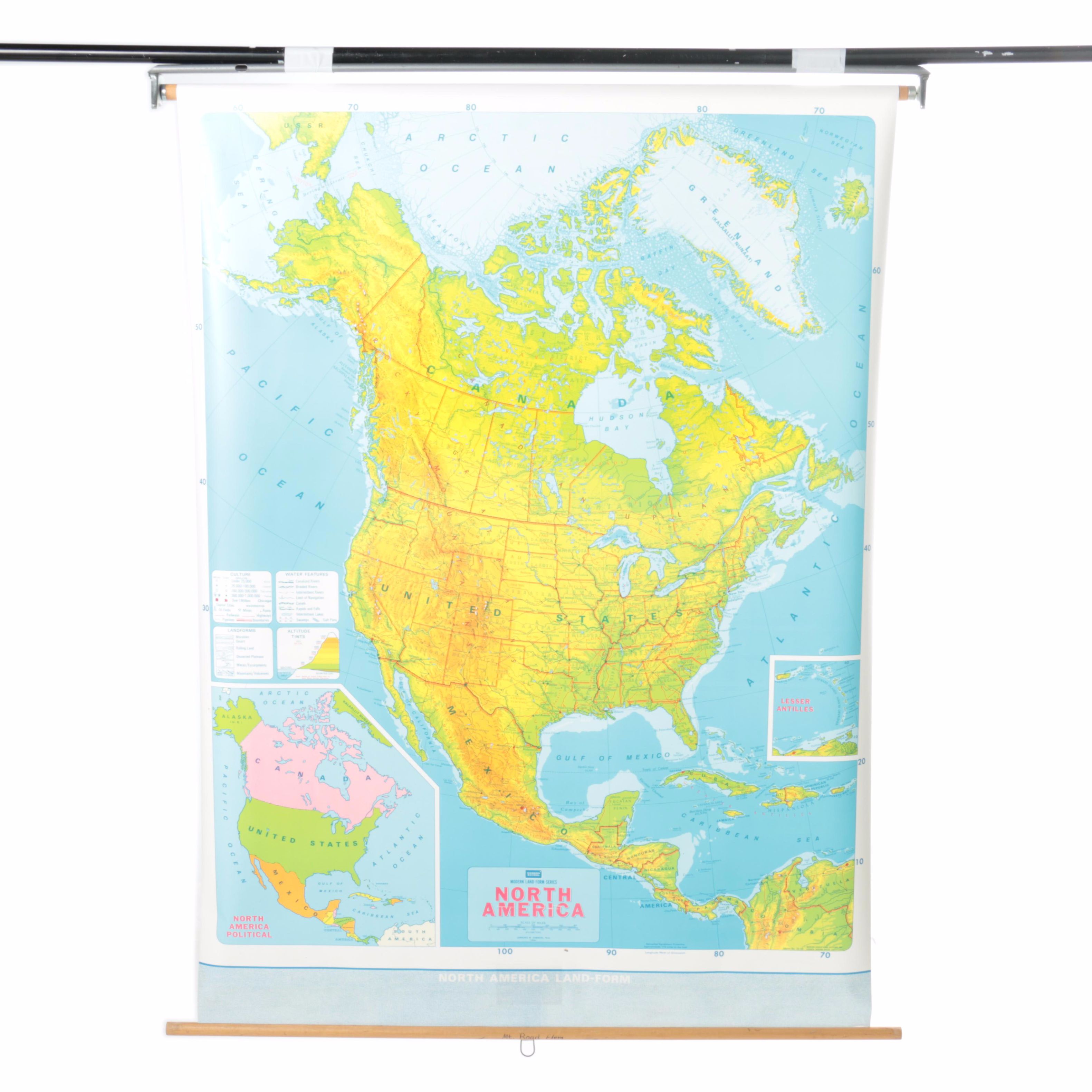 North America Political Classroom Map