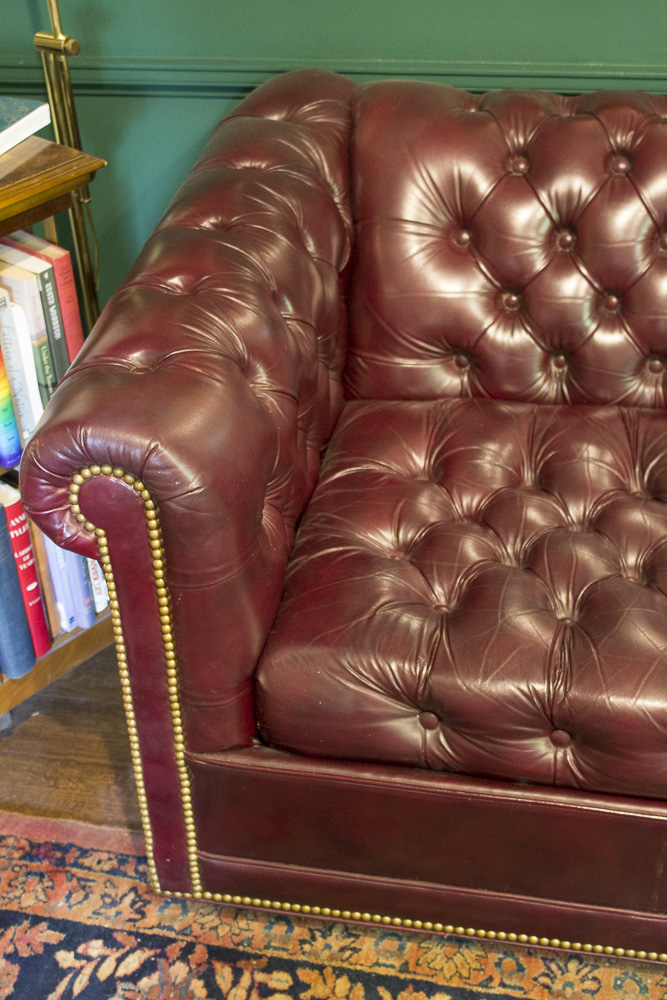 Chesterfield Style Leather Sofa by Leathercraft