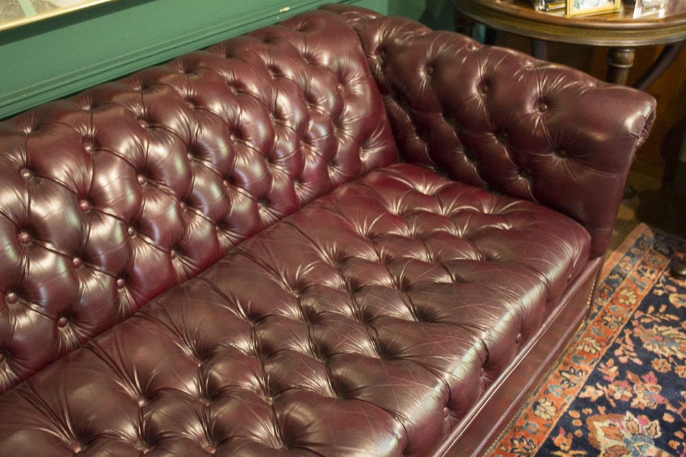 Chesterfield Style Leather Sofa by Leathercraft