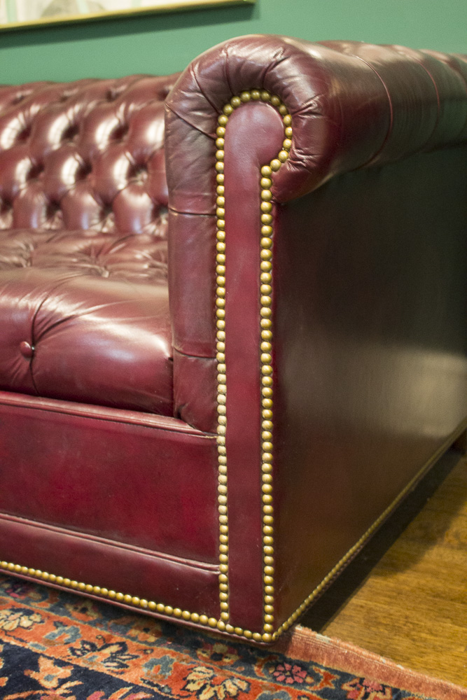 Chesterfield Style Leather Sofa by Leathercraft