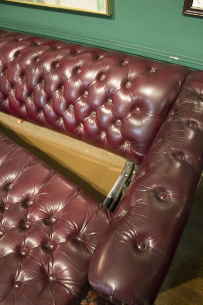 Chesterfield Style Leather Sofa by Leathercraft