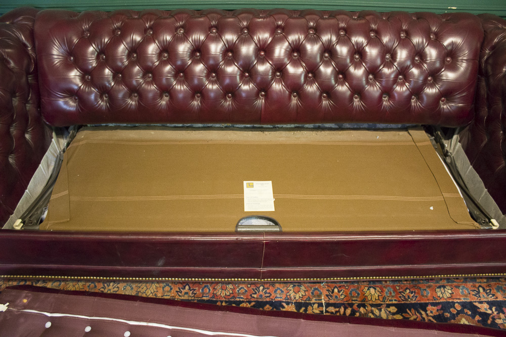 Chesterfield Style Leather Sofa by Leathercraft