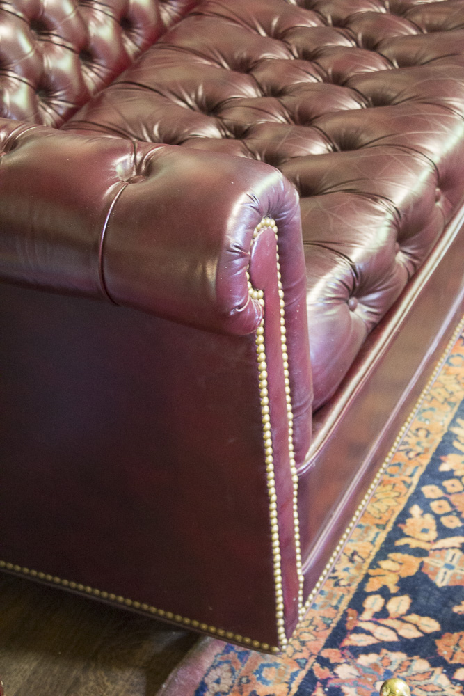 Chesterfield Style Leather Sofa by Leathercraft
