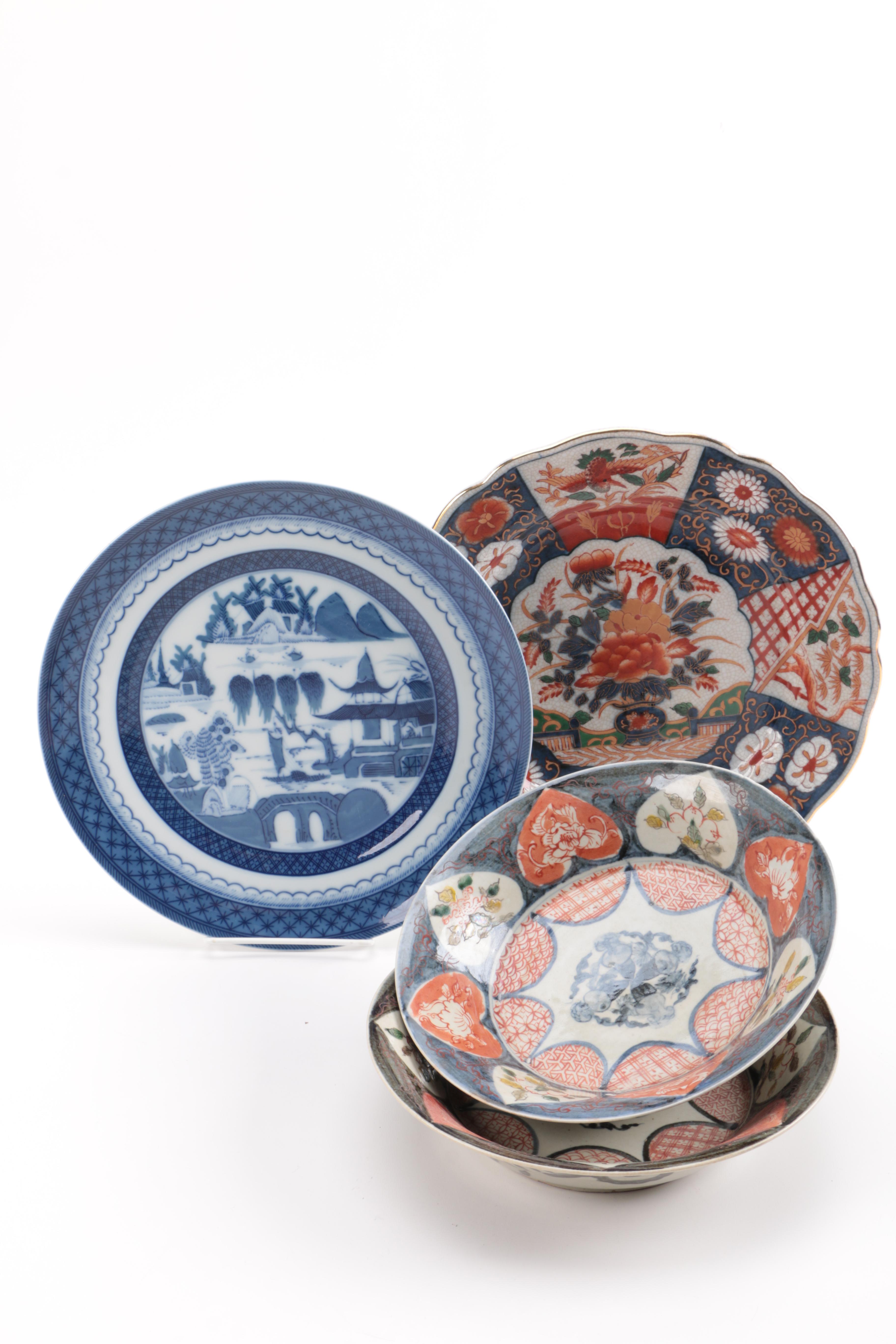 Japanese Style Imari and Mottahedeh Tableware