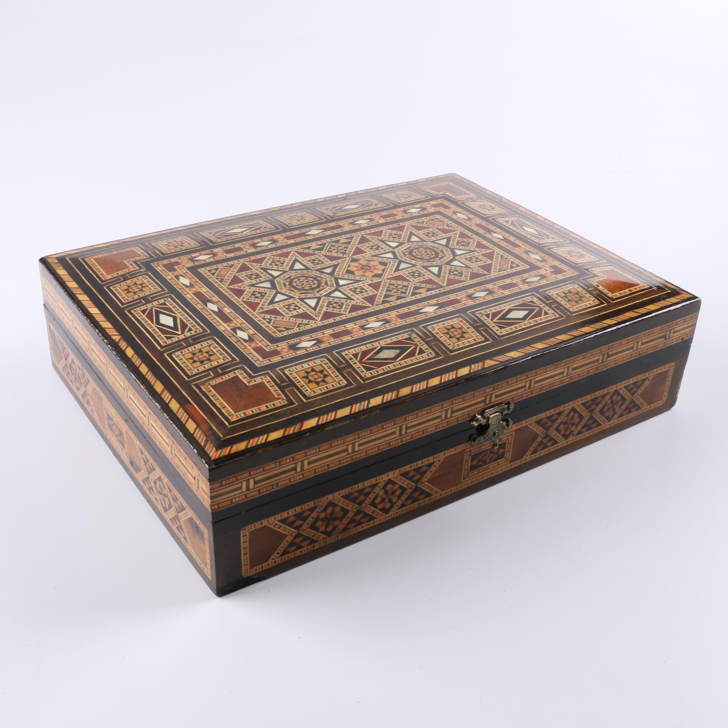 Middle Eastern Box, Koran and Sword from Grand Mufti Kuftaro
