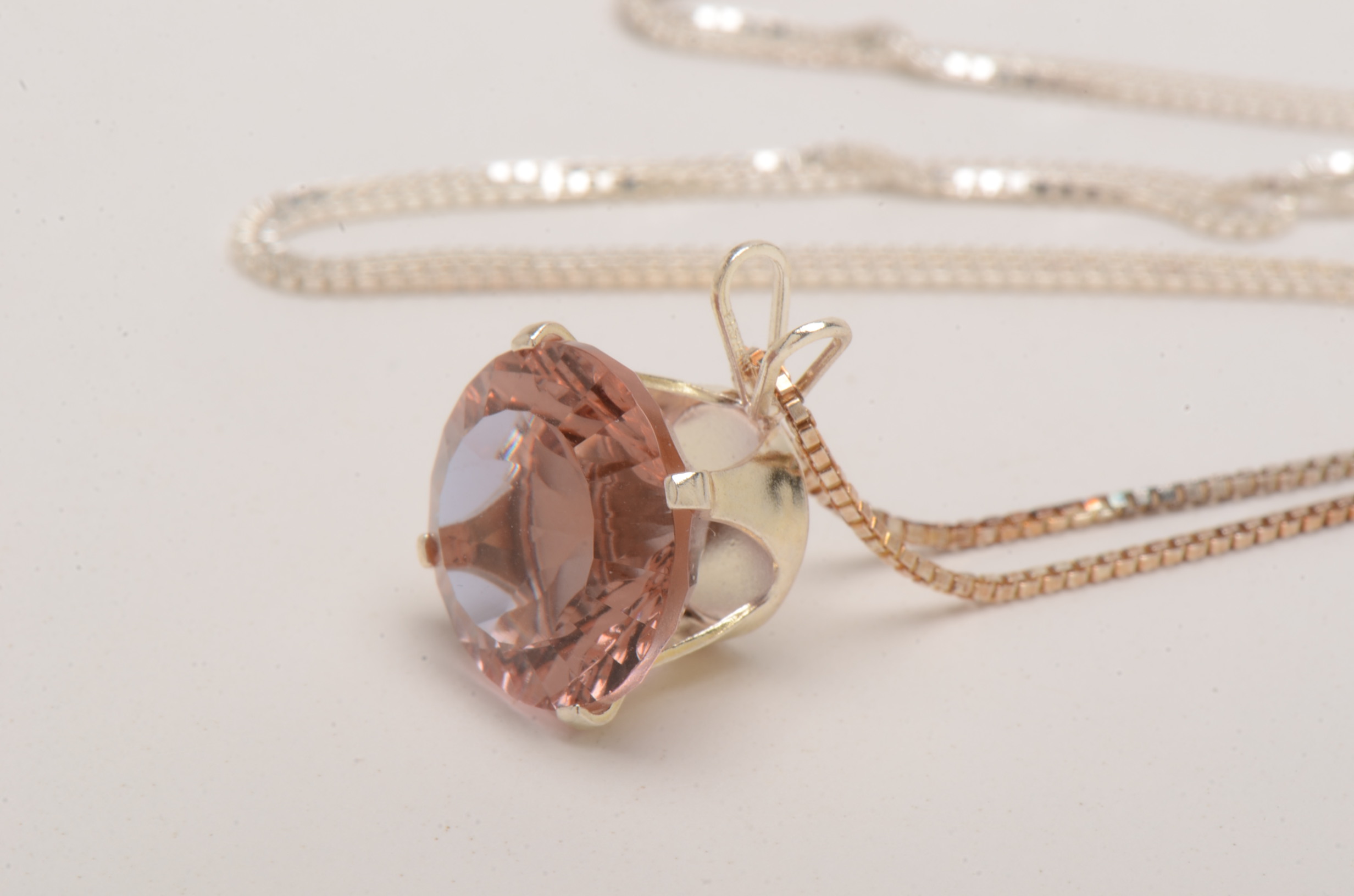 Sterling Zandrite Necklace and Earring Set