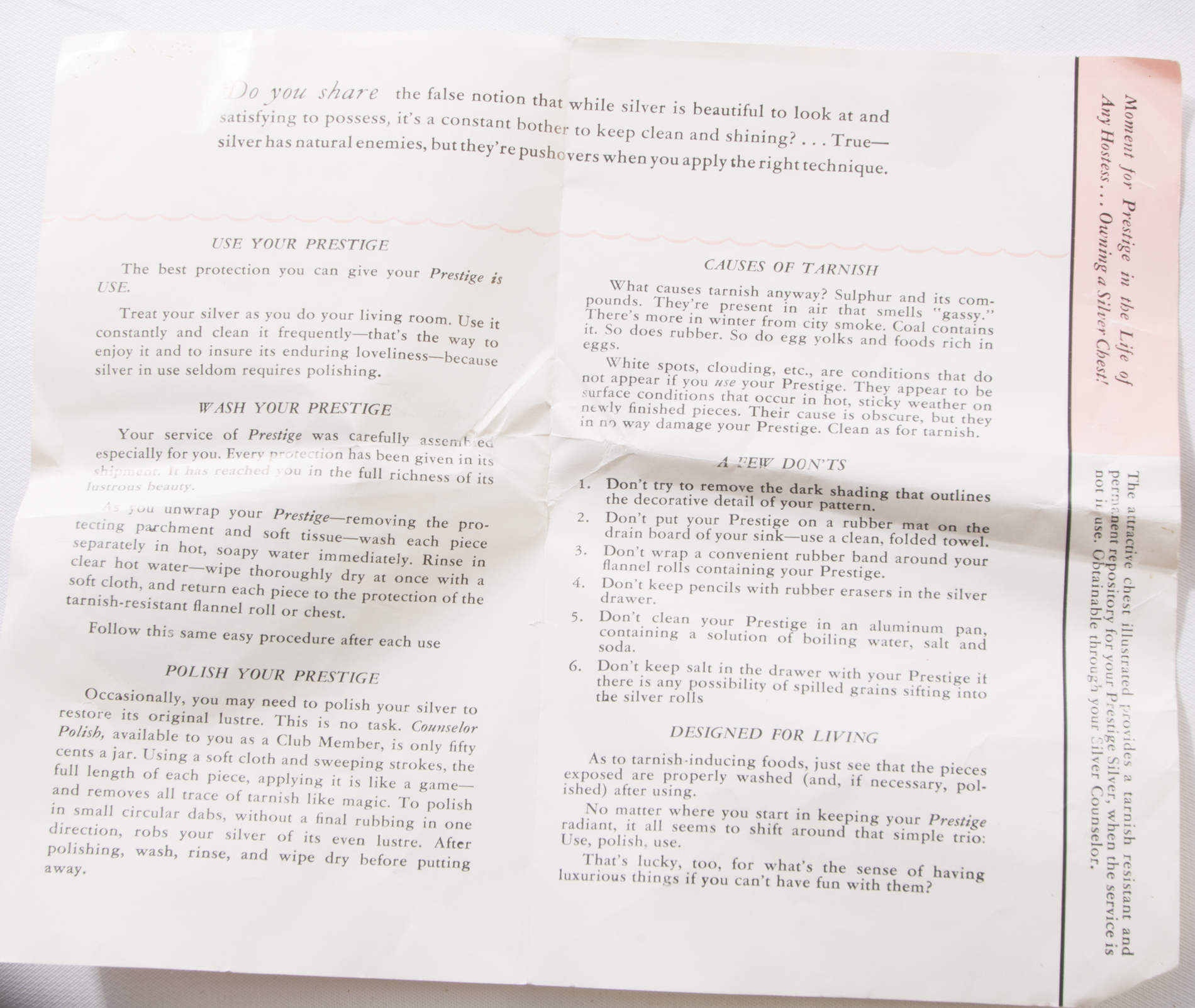 Prestige "Bordeaux" Place Settings for Six including Serving Pieces