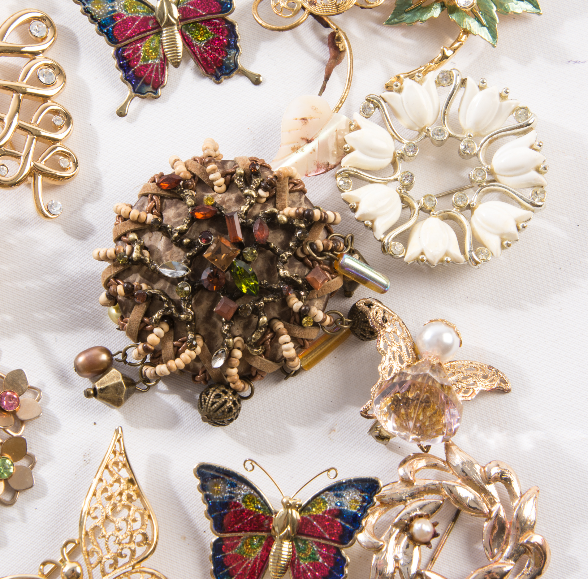 Gold Tone Brooches