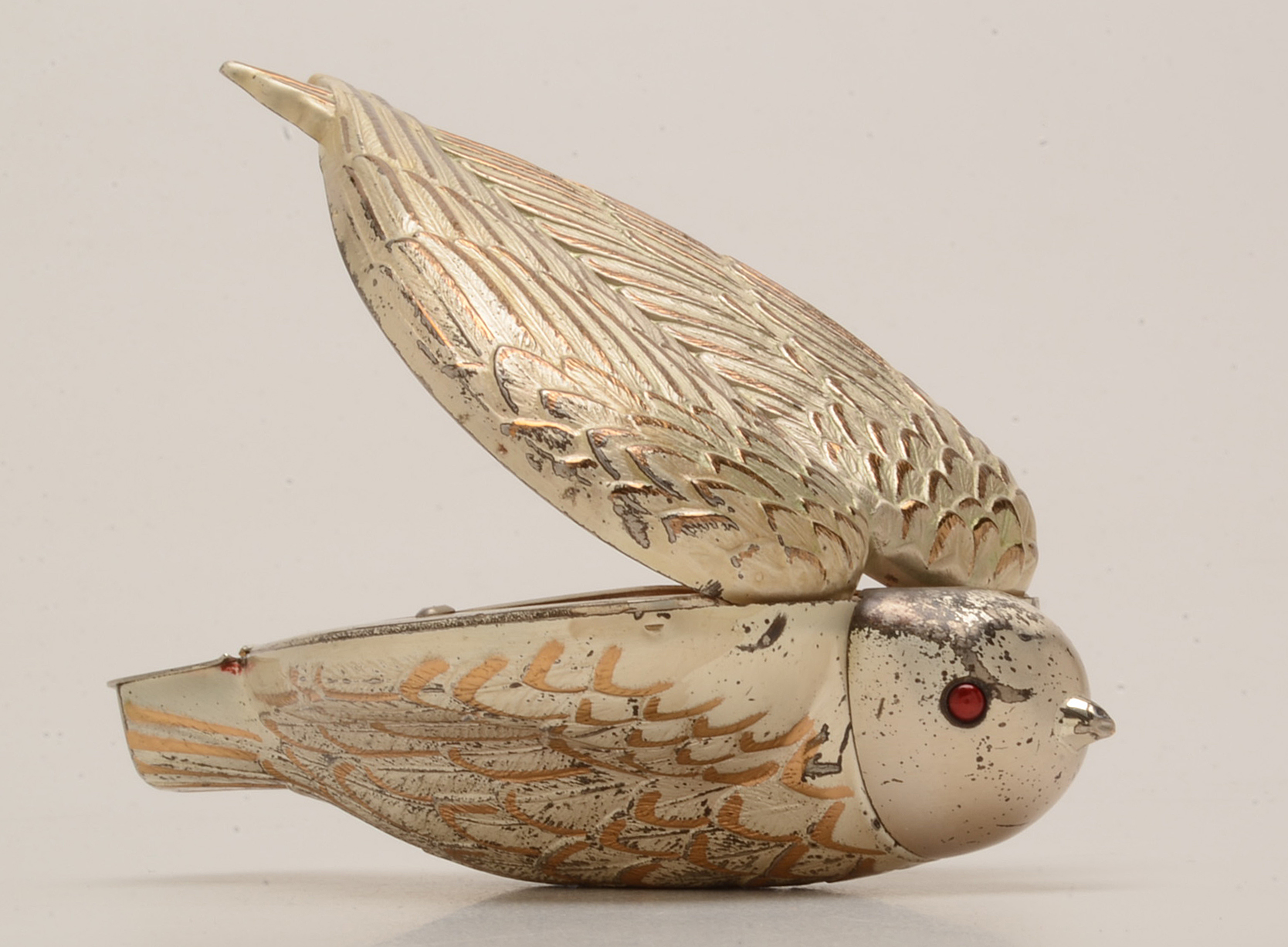 Rare Salvador Dali "Bird-in-Hand" Compact by Elgin American