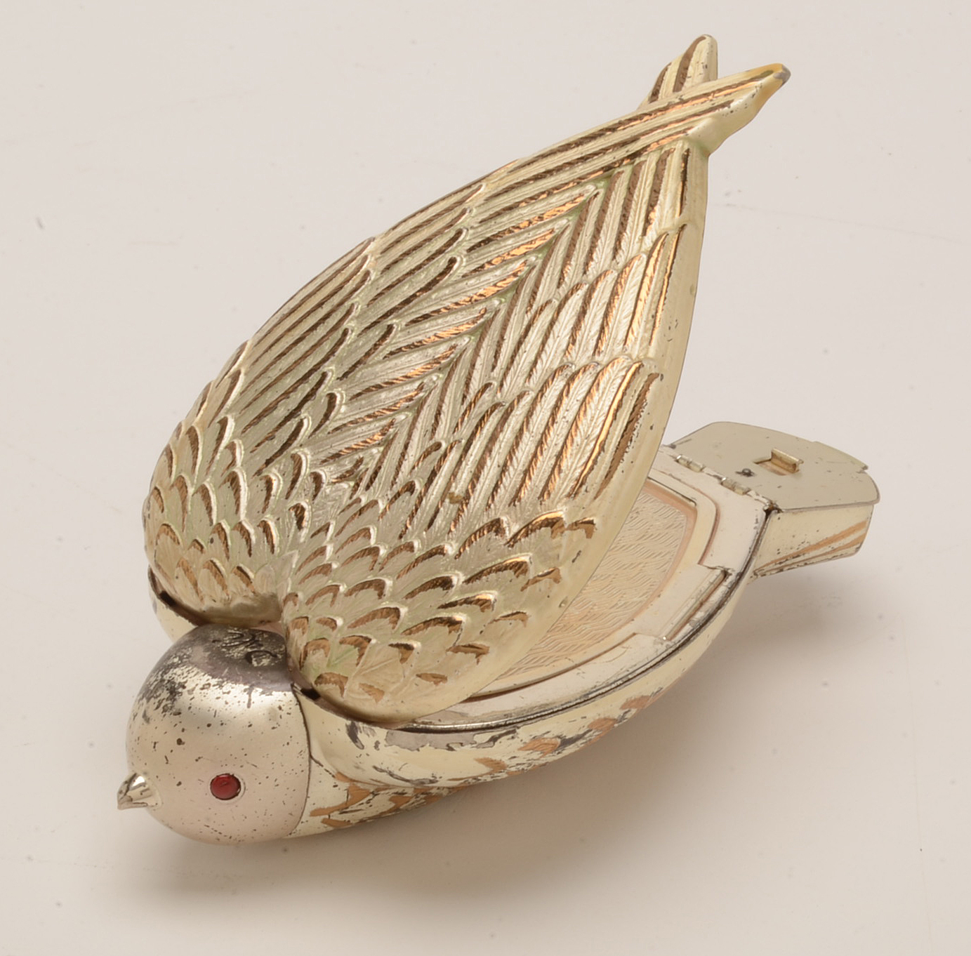 Rare Salvador Dali "Bird-in-Hand" Compact by Elgin American