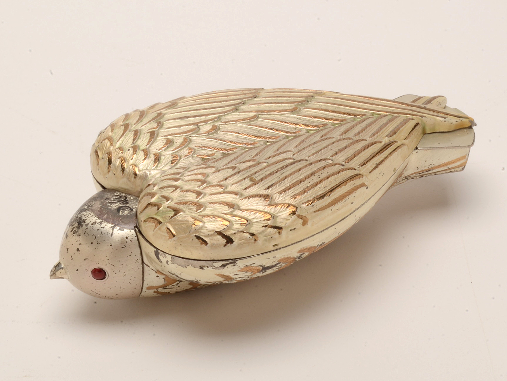 Rare Salvador Dali "Bird-in-Hand" Compact by Elgin American