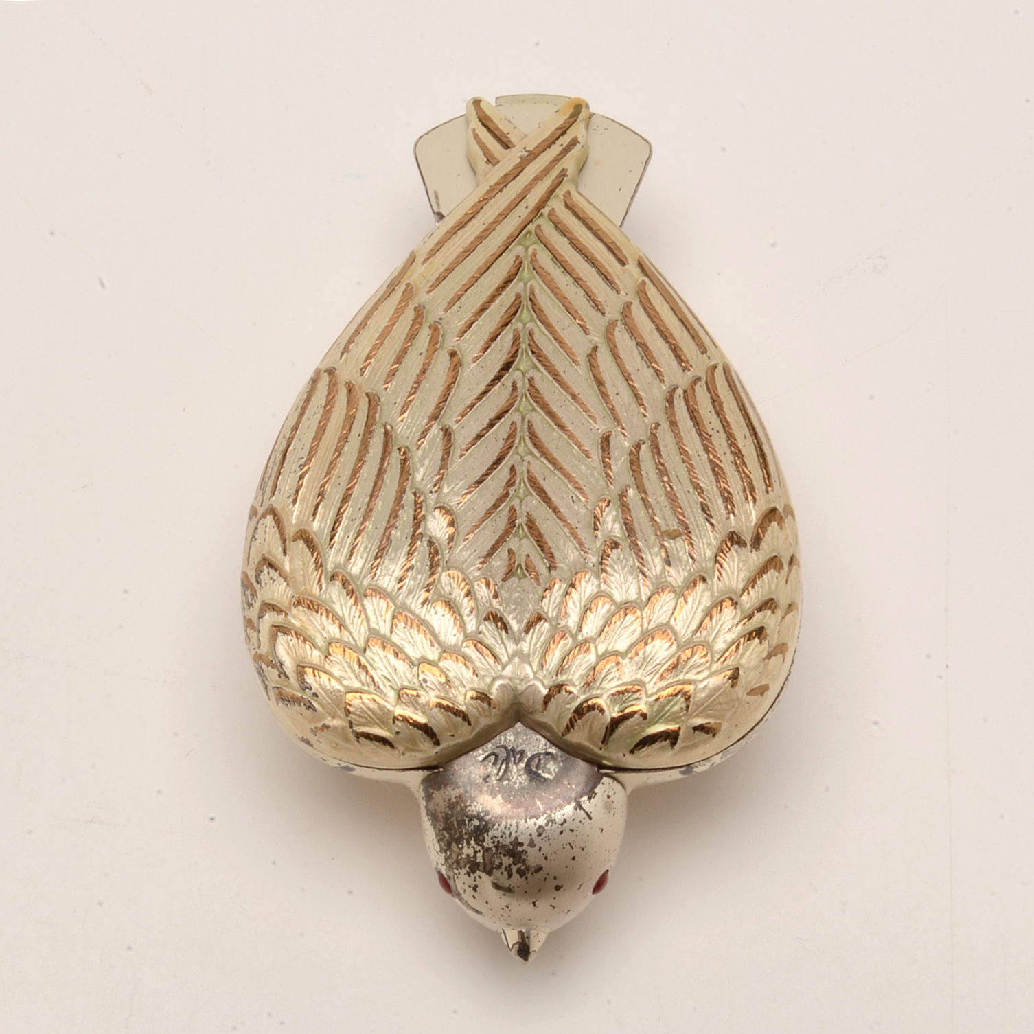 Rare Salvador Dali "Bird-in-Hand" Compact by Elgin American