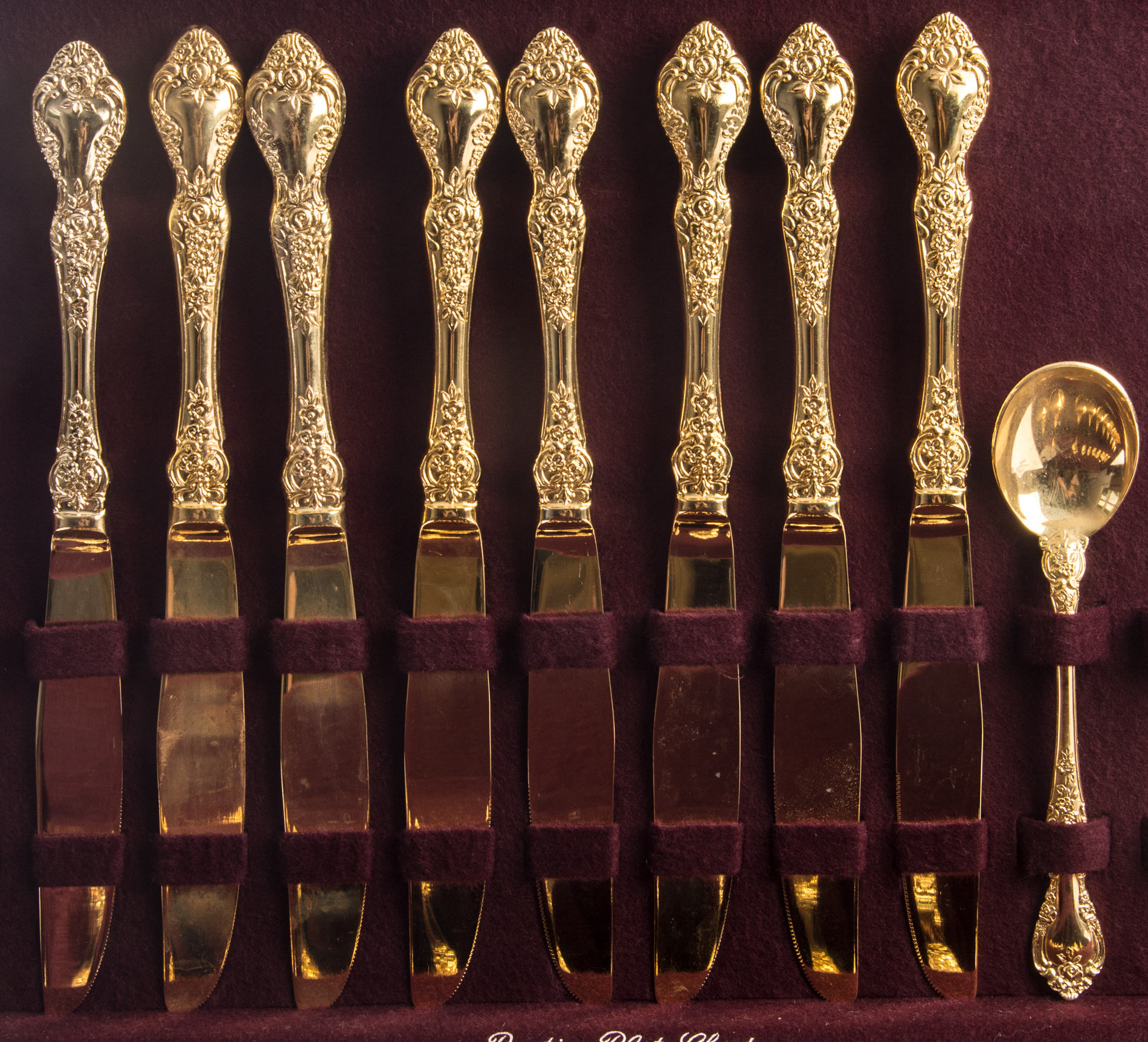 Prestige Gold Electroplated Flatware for Eight