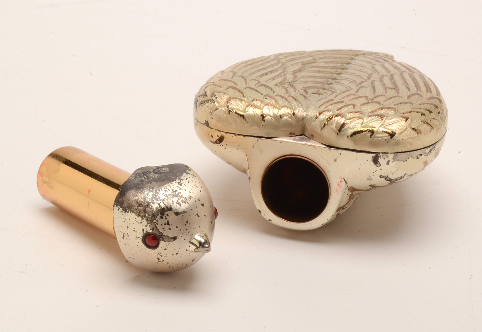 Rare Salvador Dali "Bird-in-Hand" Compact by Elgin American