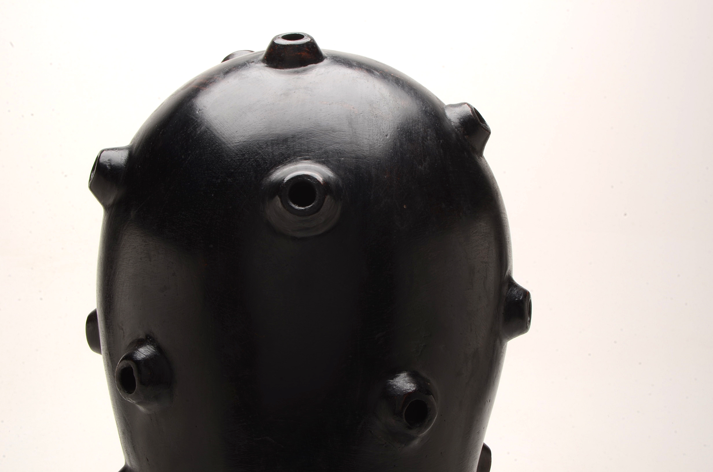 Primitive Earthenware Sculpture With Holes