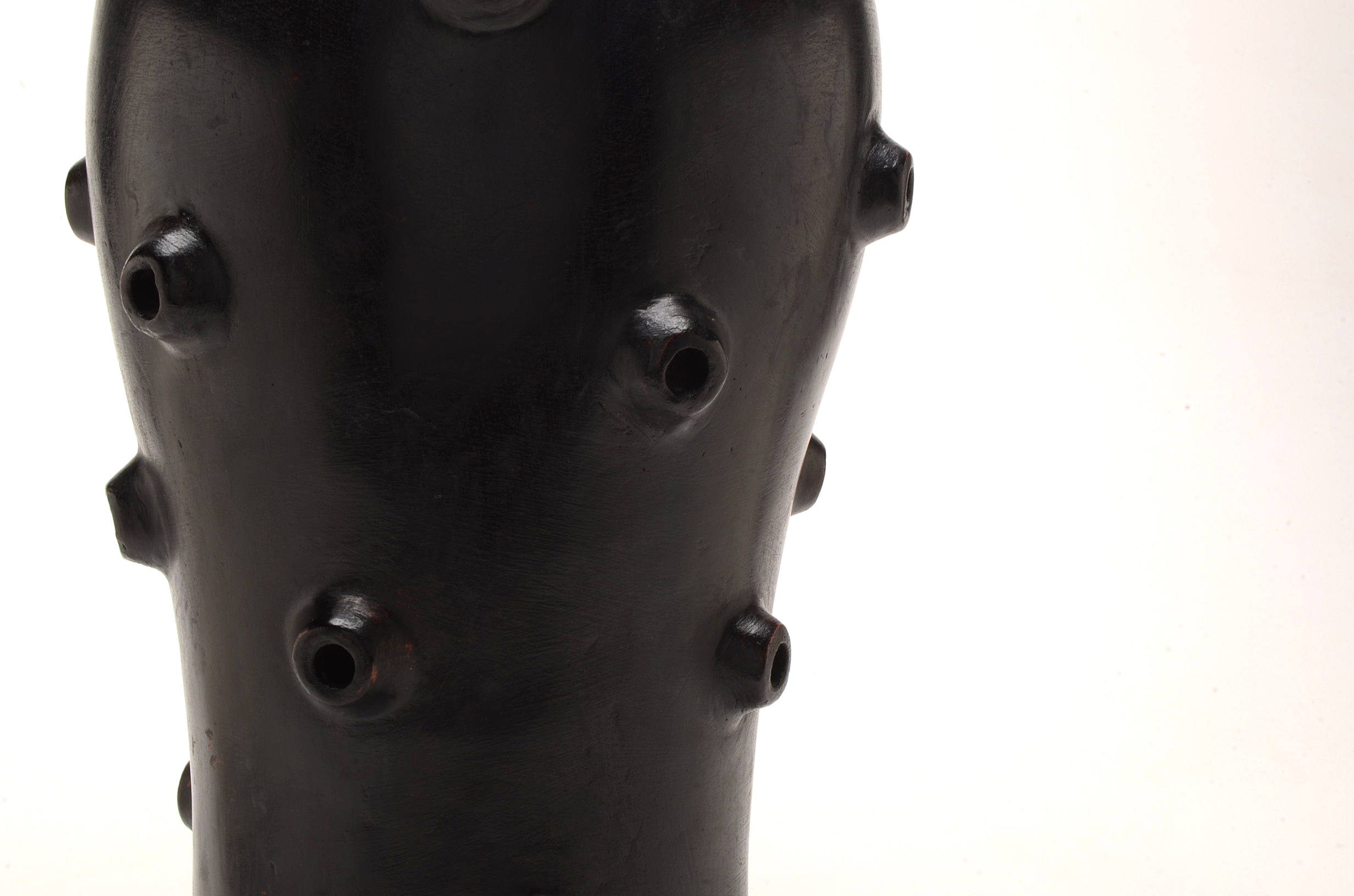 Primitive Earthenware Sculpture With Holes