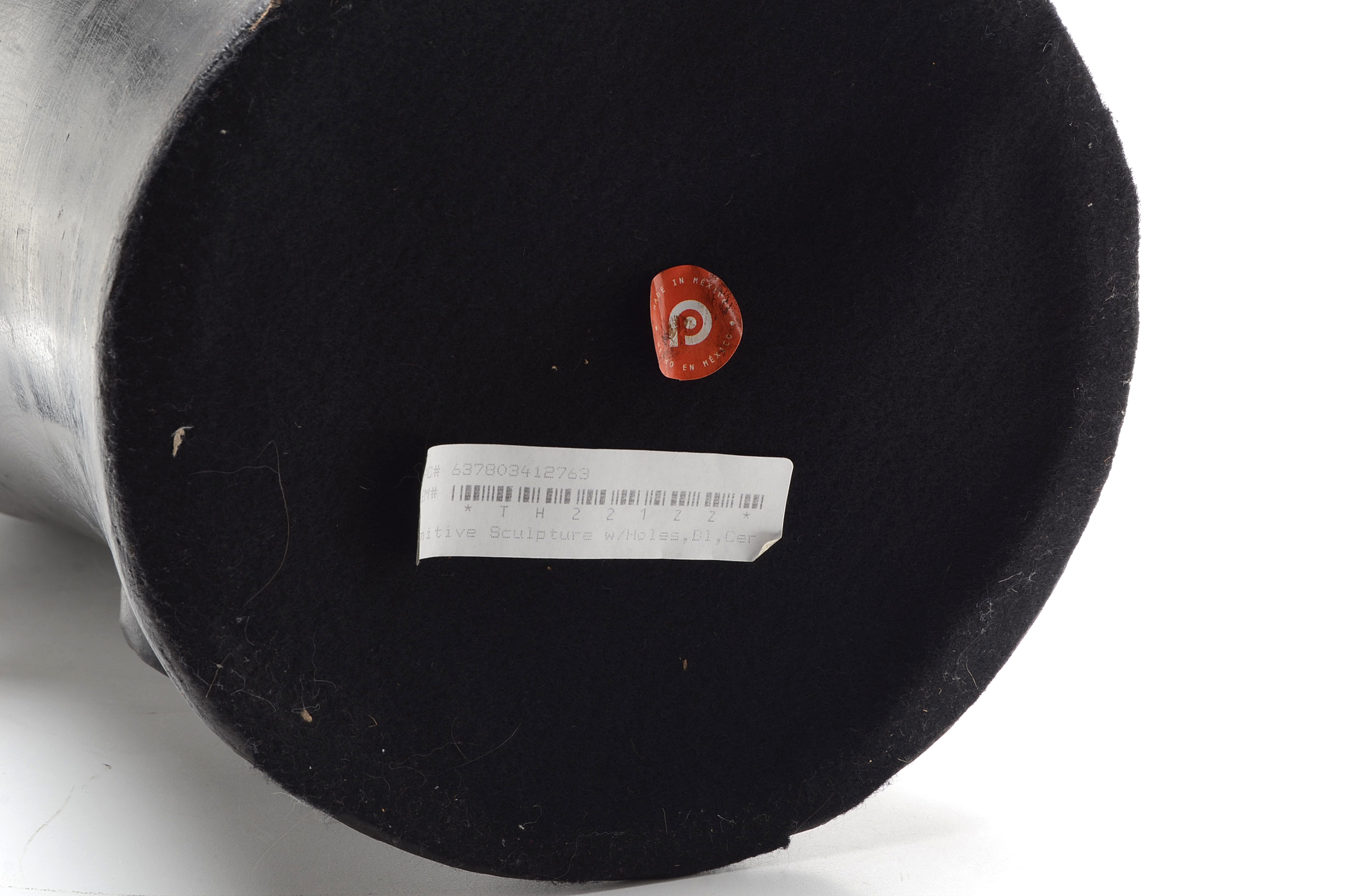 Primitive Earthenware Sculpture With Holes