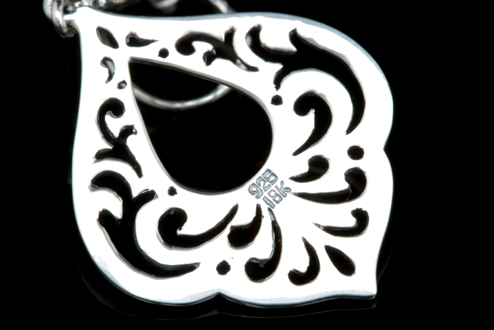 Sterling Silver and 18K Yellow Gold Dangle Earrings